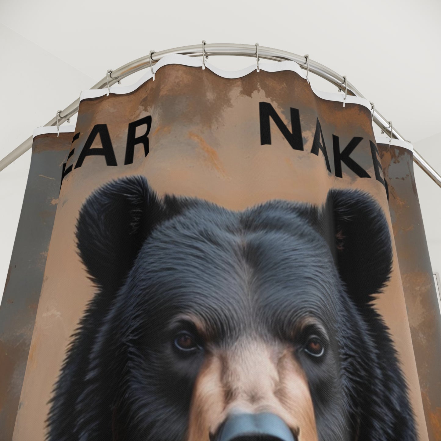 Bear Naked Shower Curtain