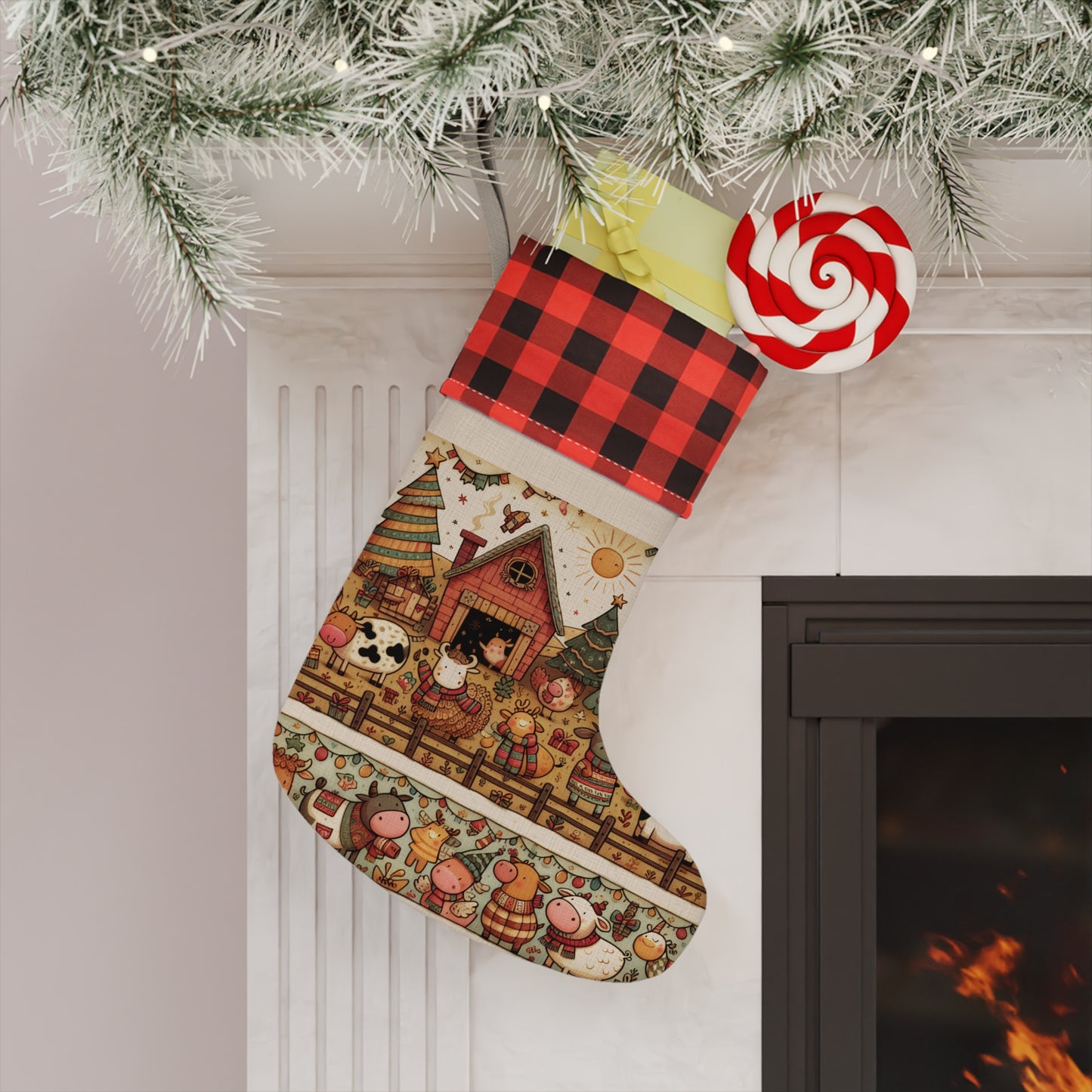 Cozy Holiday Christmas Stocking