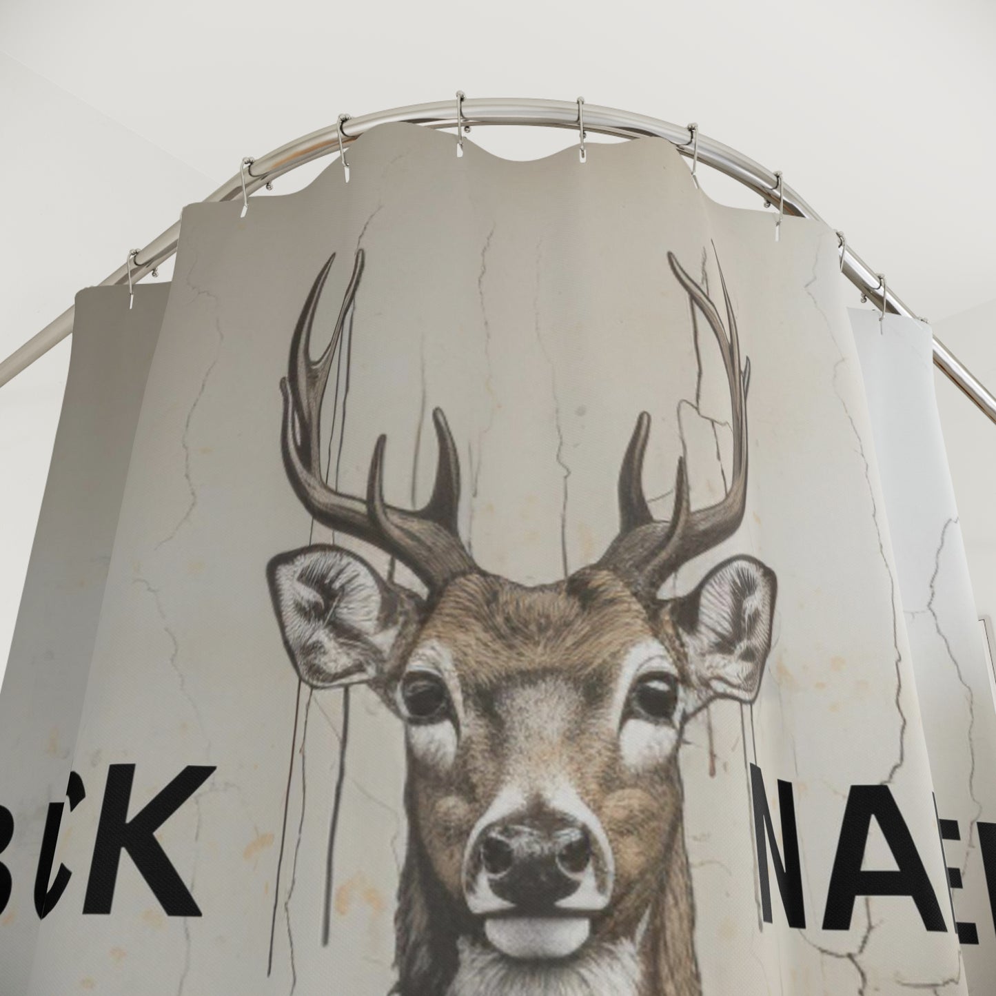 Buck Naked Shower Curtain
