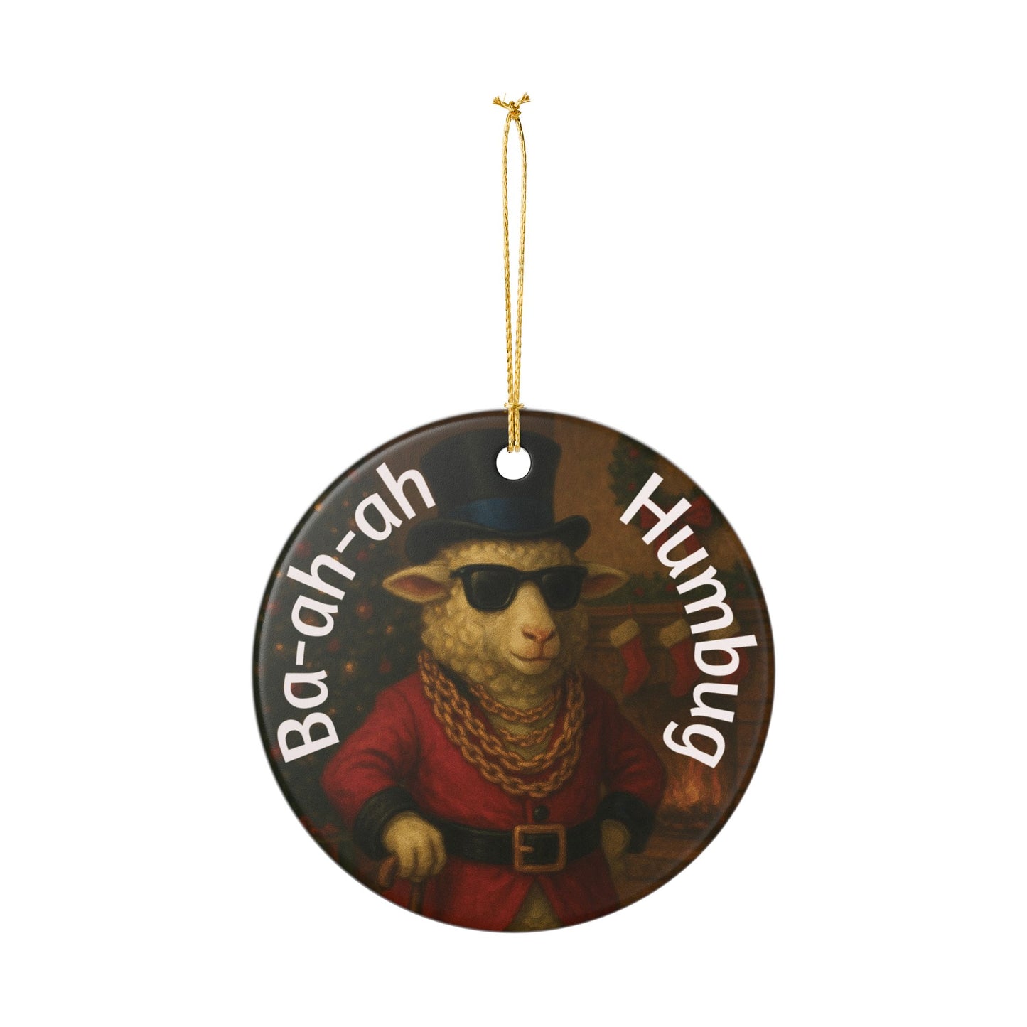 Ba-ah-ah Humbug Christmas Tree Decoration