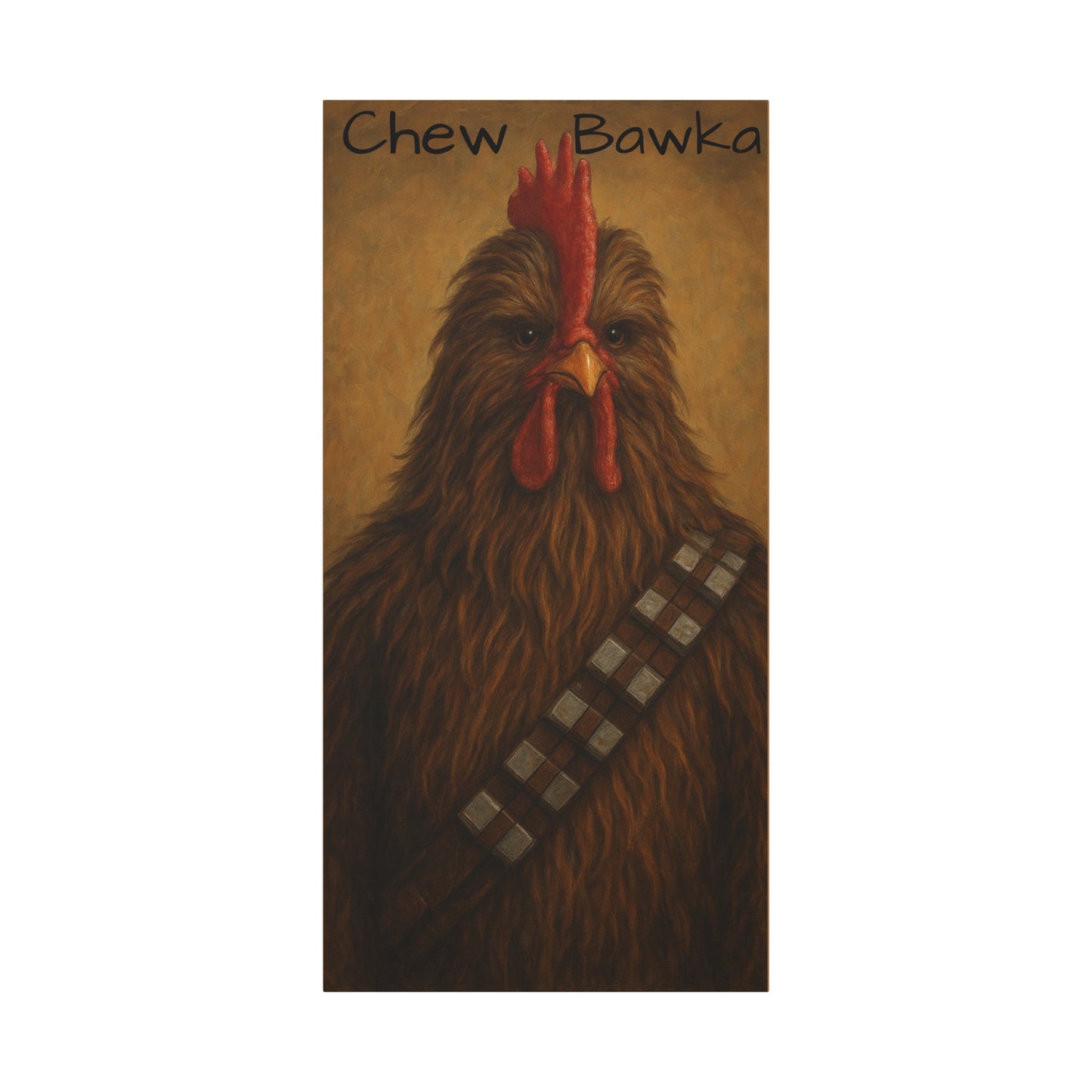 Canvas Print - Chew Bawka Chicken Costume Artwork