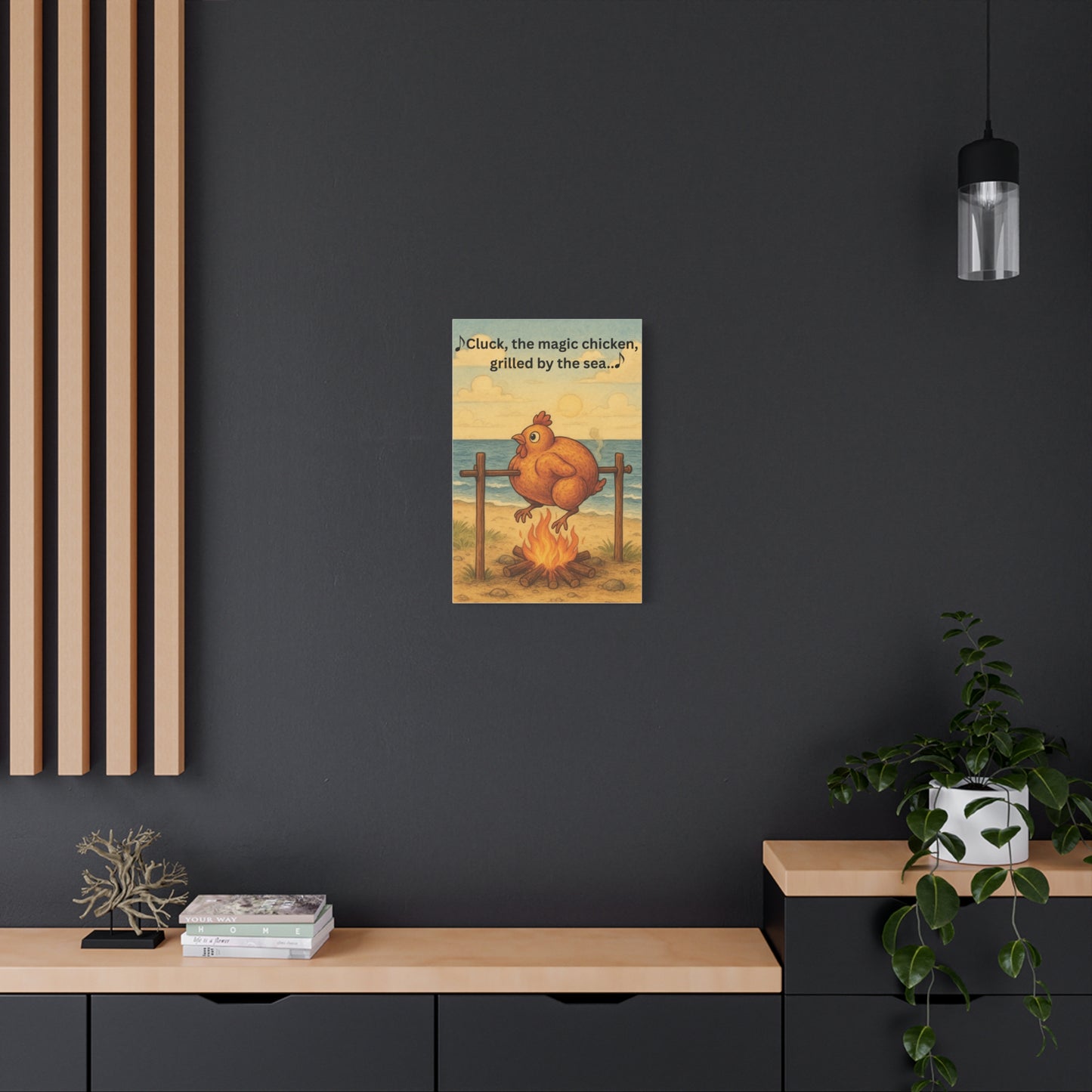Cluck the Magic Chicken - Canvas Wall Art