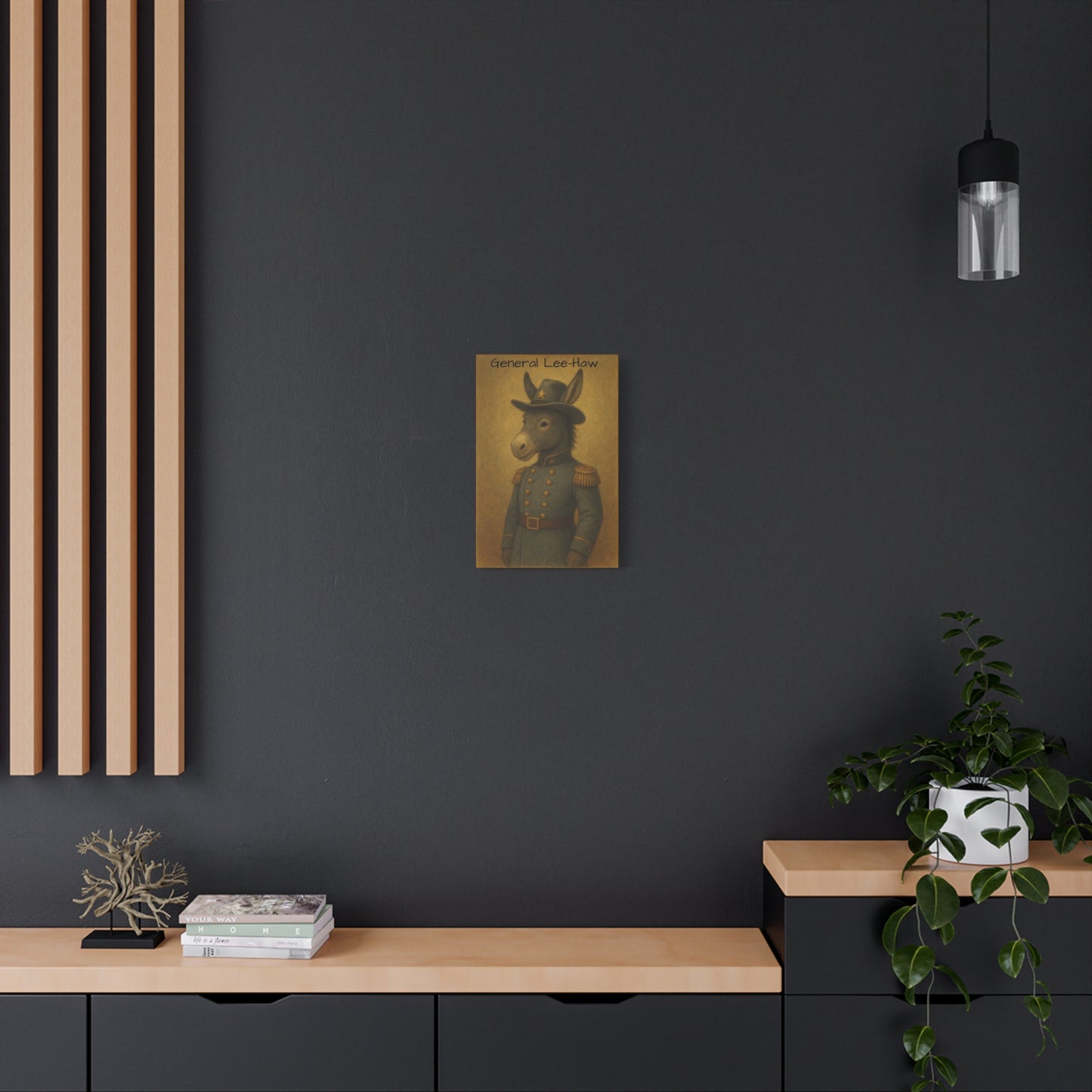 General Lee-Haw Wall Art Canvas