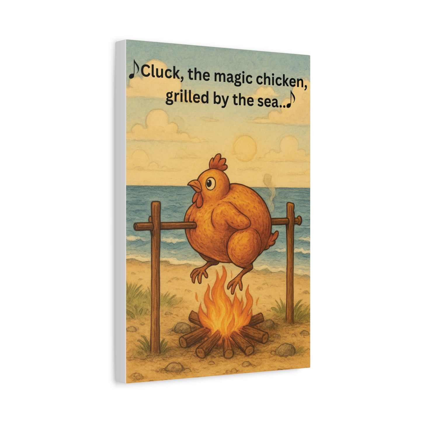Cluck the Magic Chicken - Canvas Wall Art