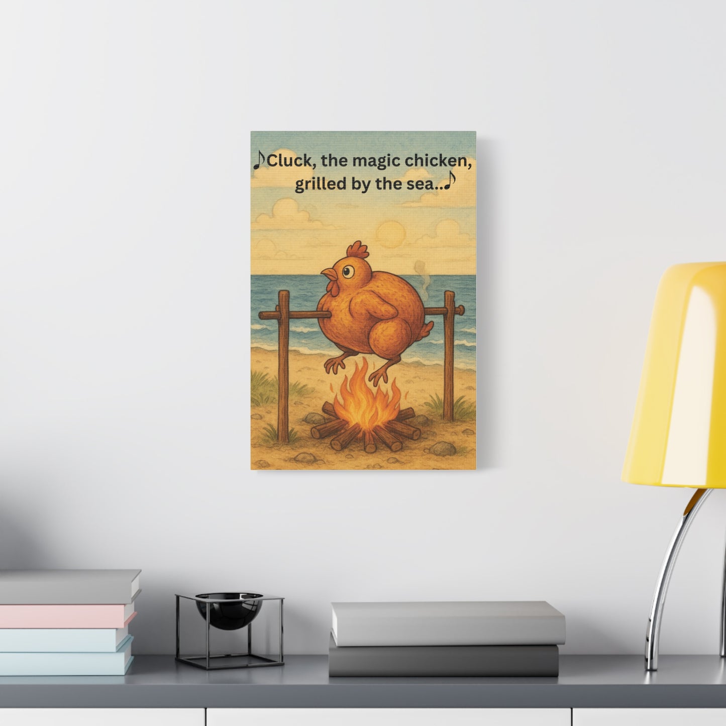 Cluck the Magic Chicken - Canvas Wall Art