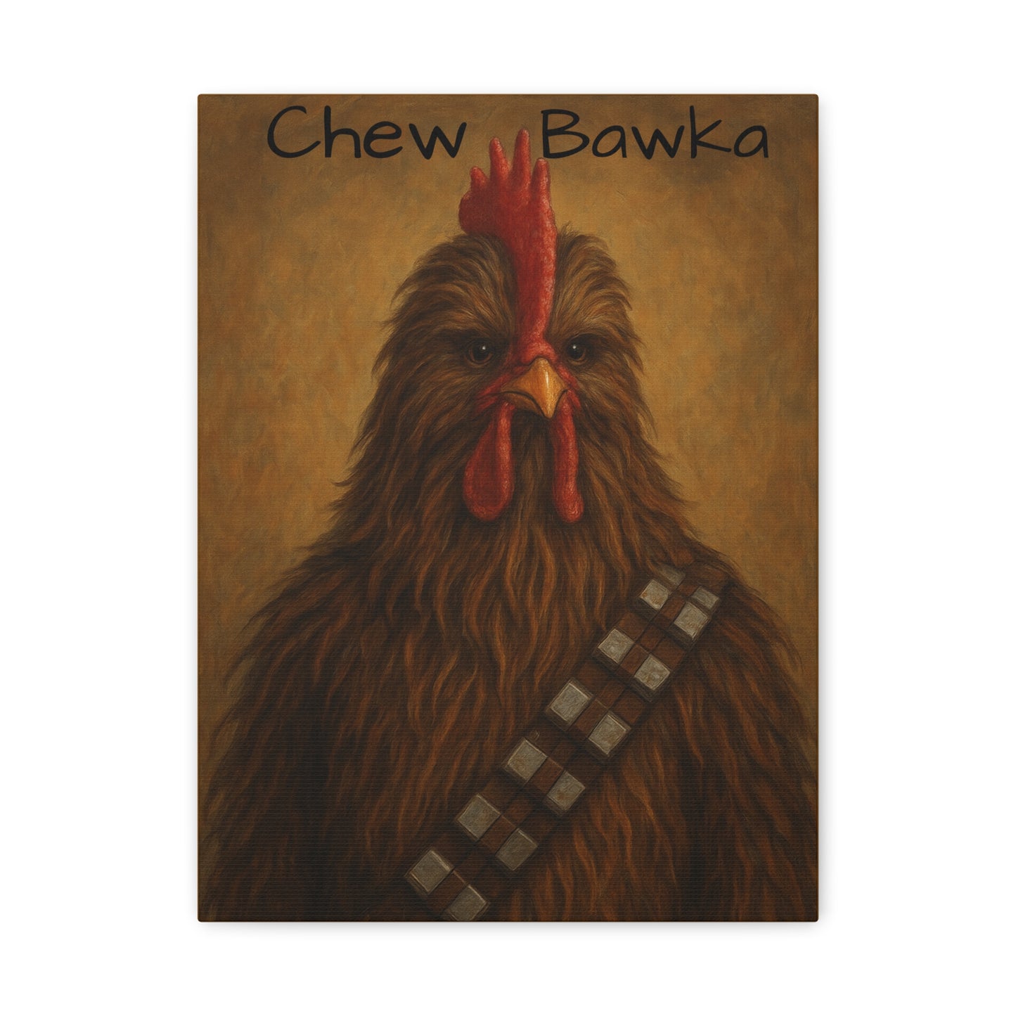 Canvas Print - Chew Bawka Chicken Costume Artwork