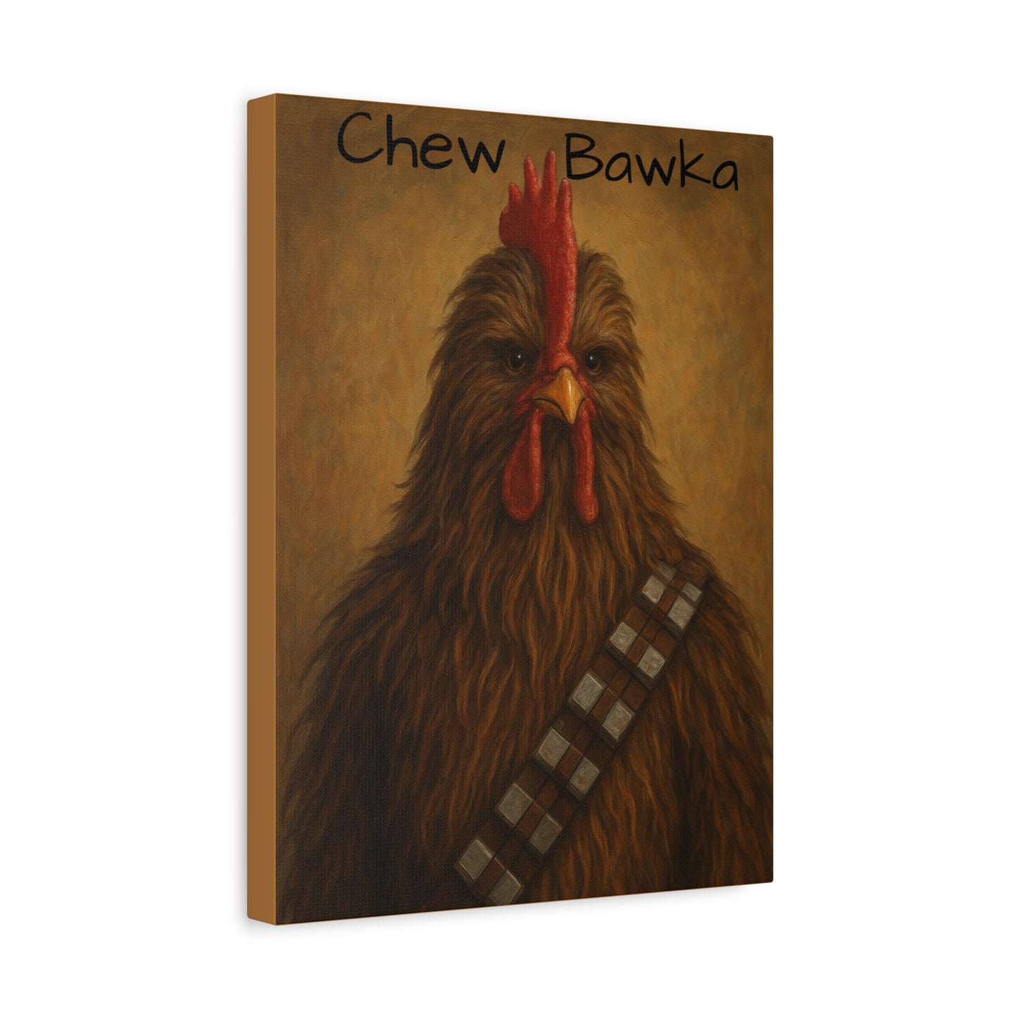 Canvas Print - Chew Bawka Chicken Costume Artwork
