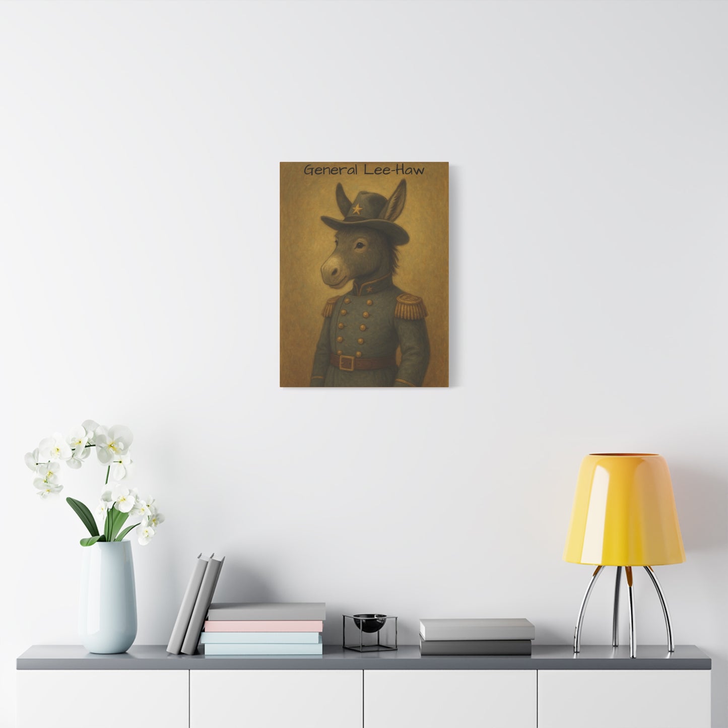 General Lee-Haw Wall Art Canvas