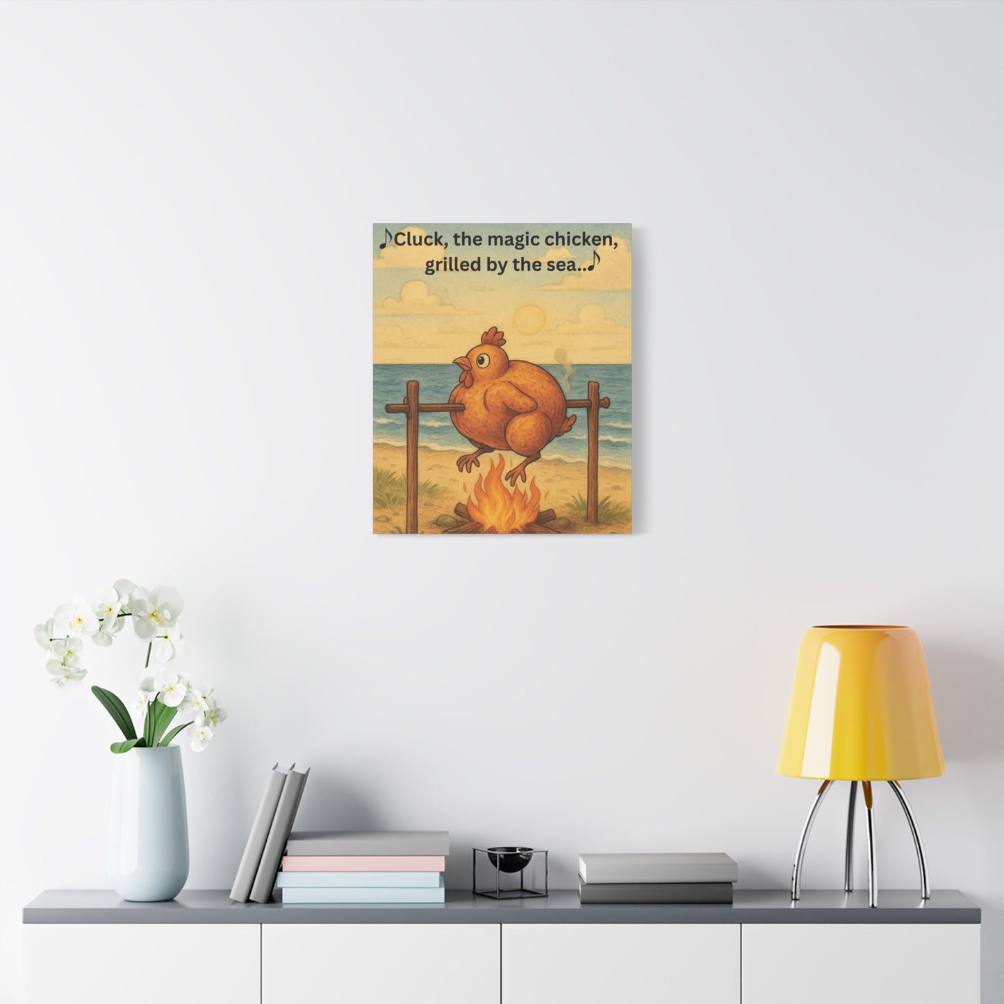 Cluck the Magic Chicken - Canvas Wall Art