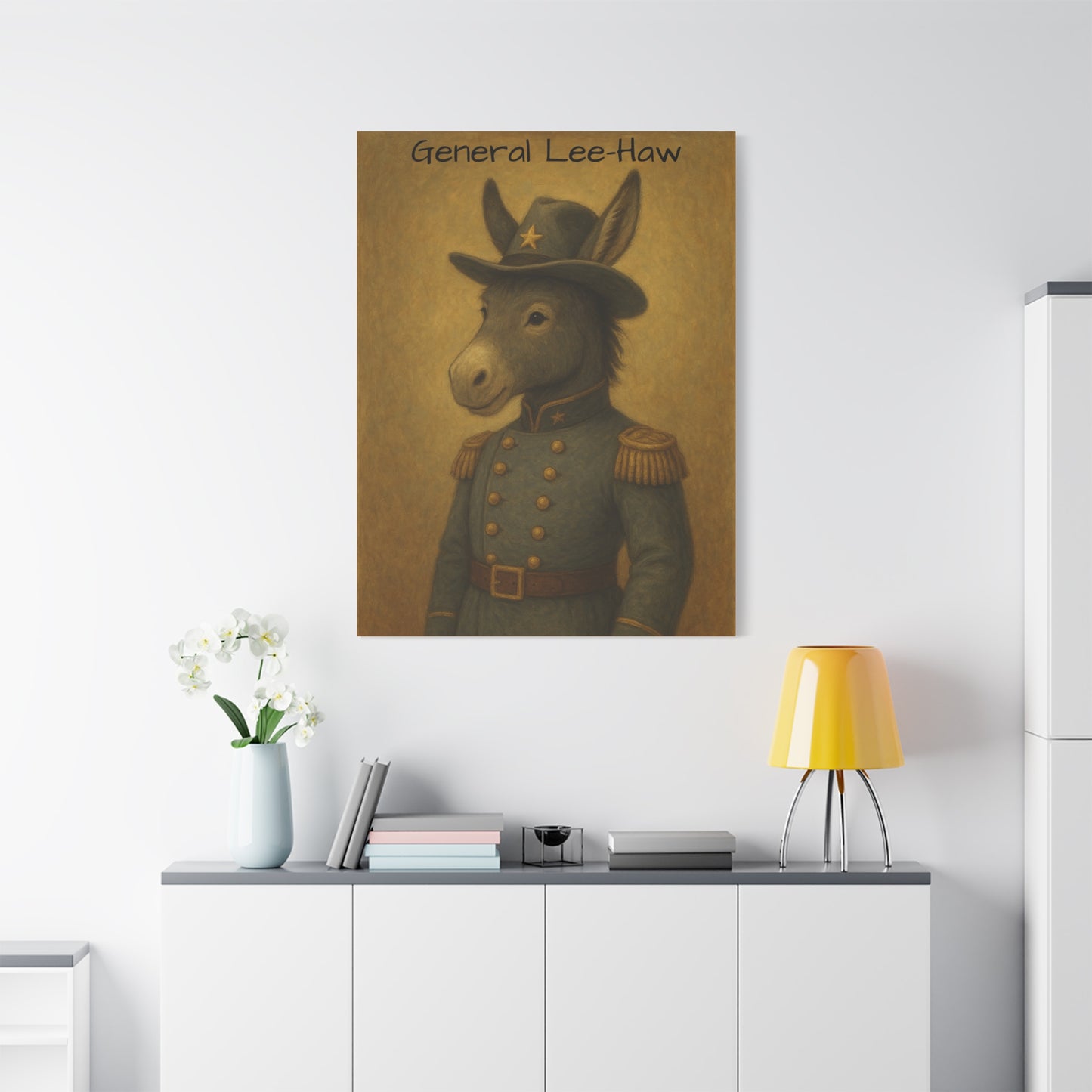 General Lee-Haw Wall Art Canvas