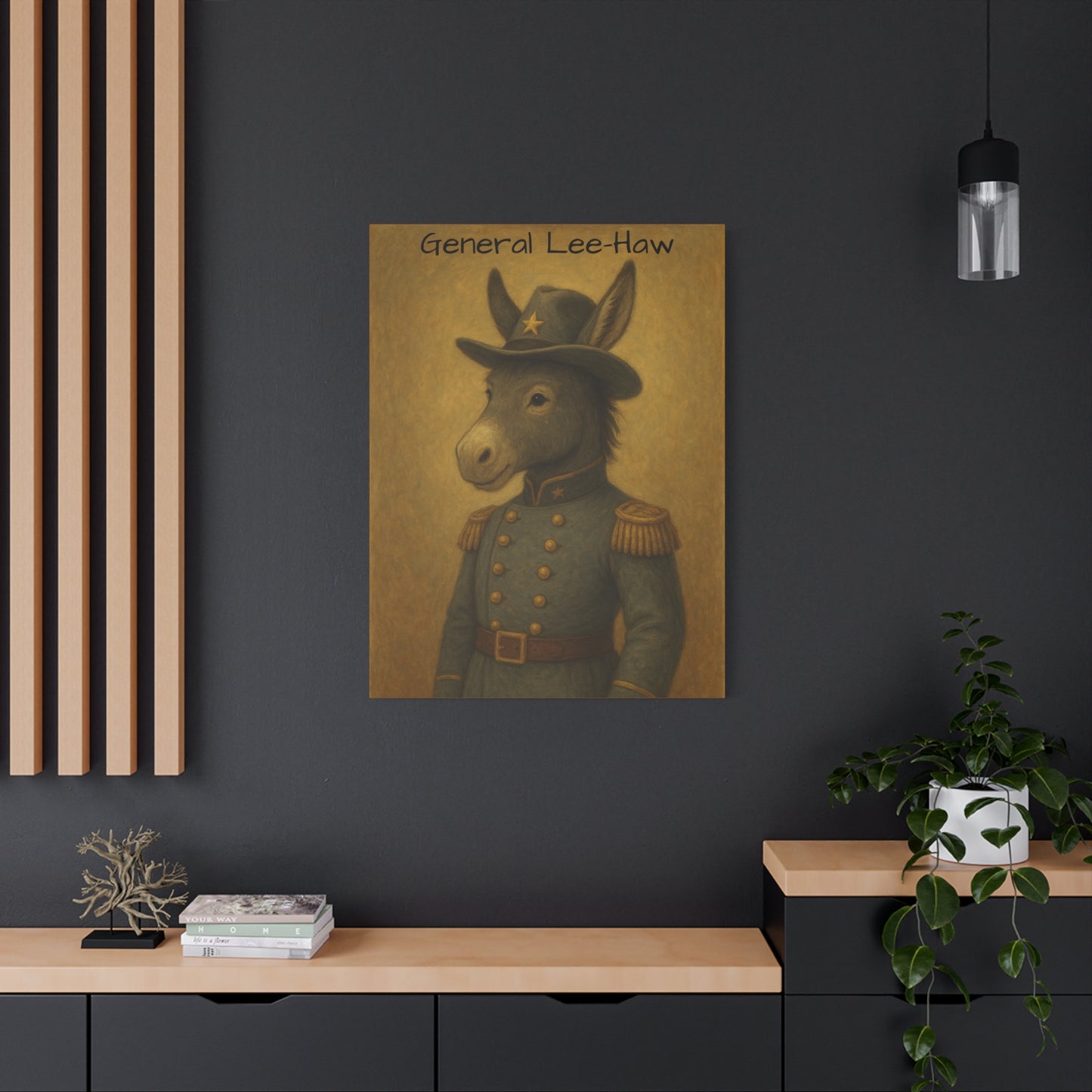 General Lee-Haw Wall Art Canvas