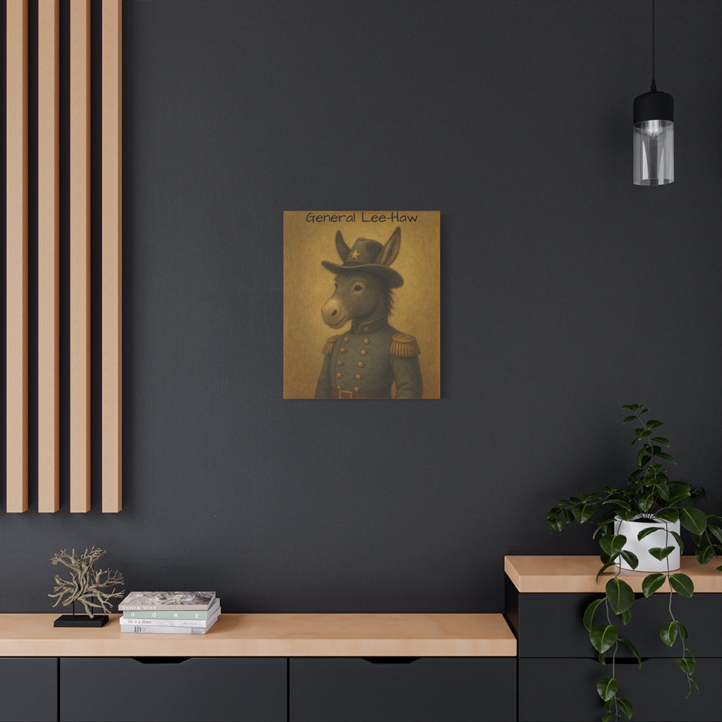 General Lee-Haw Wall Art Canvas