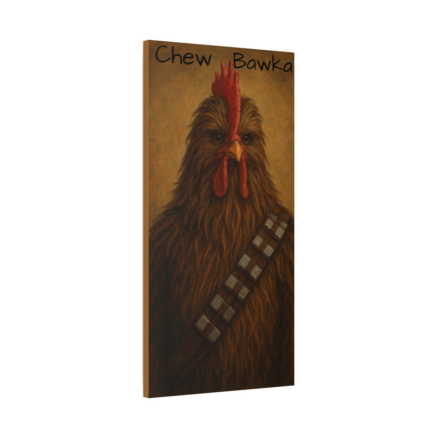 Canvas Print - Chew Bawka Chicken Costume Artwork
