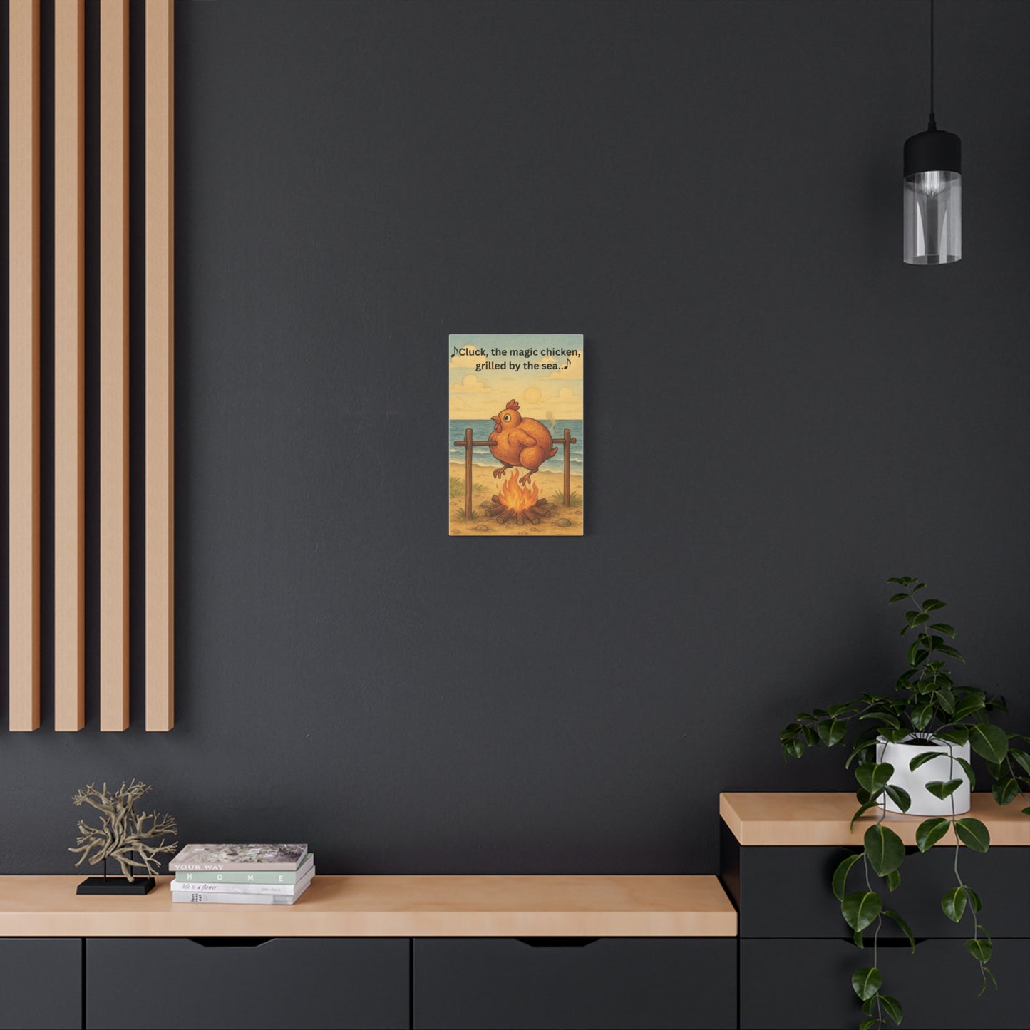 Cluck the Magic Chicken - Canvas Wall Art