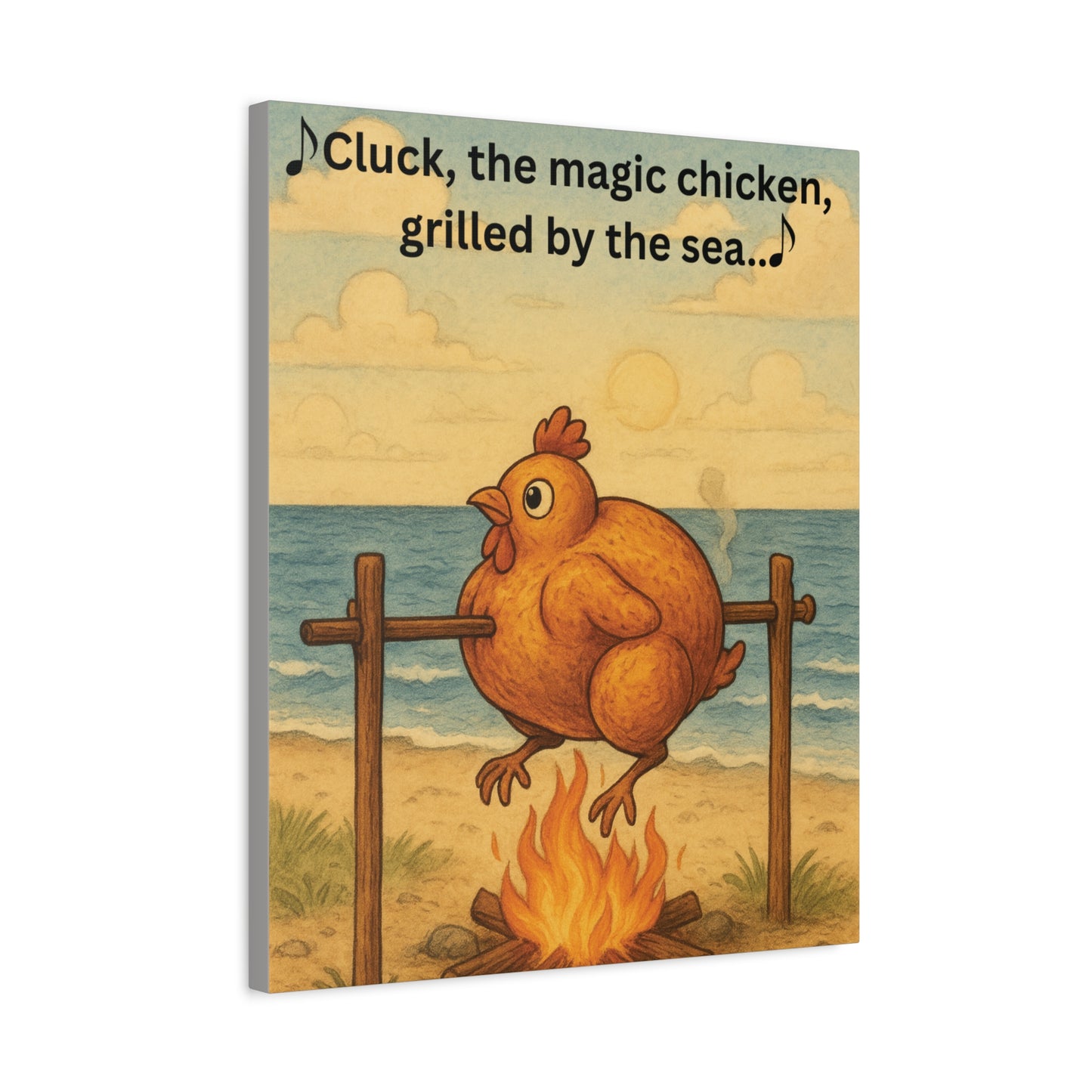 Cluck the Magic Chicken - Canvas Wall Art