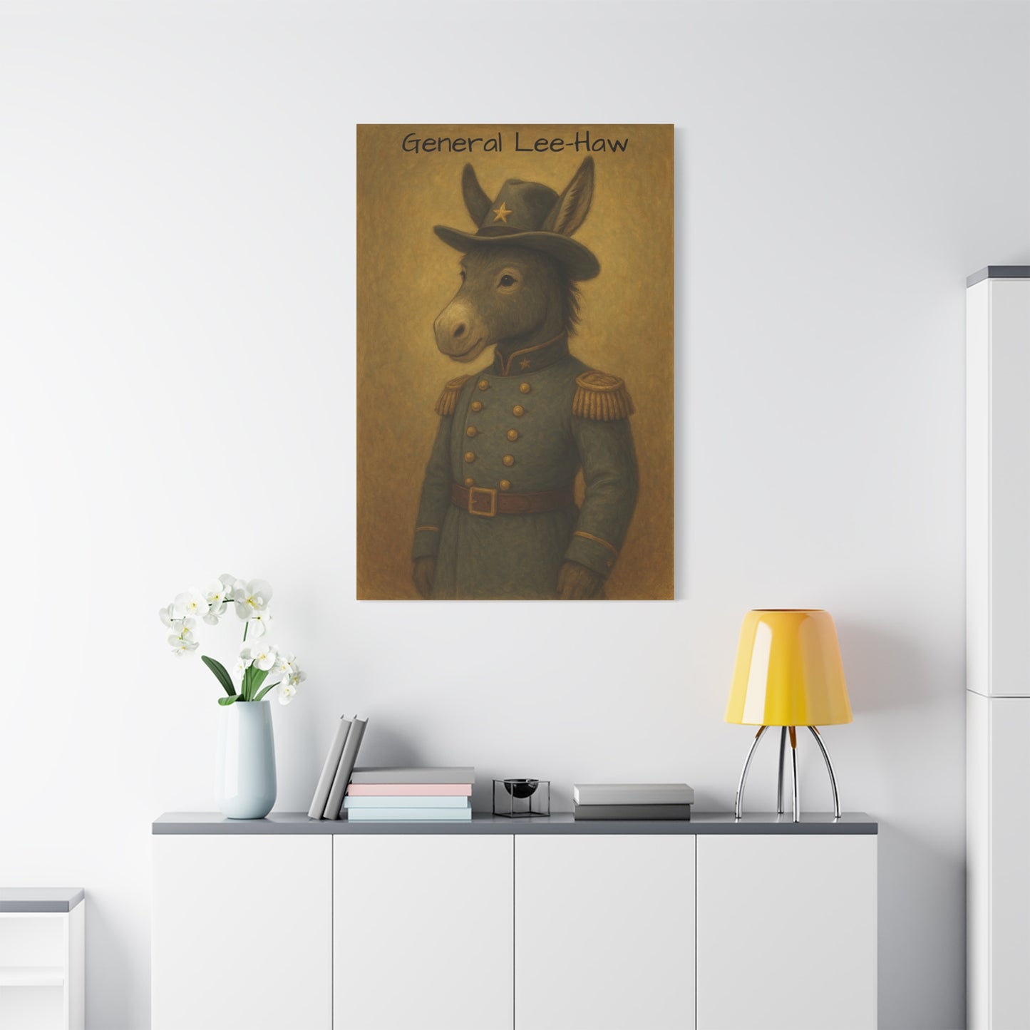 General Lee-Haw Wall Art Canvas