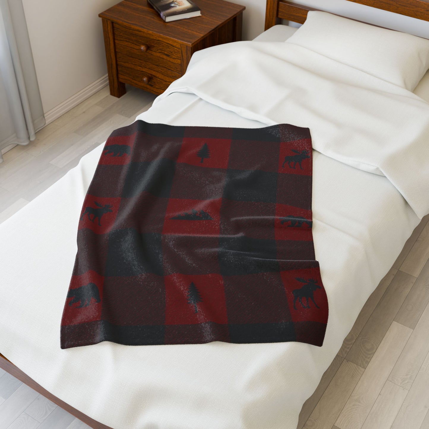 Cozy Cabin Velveteen Blanket