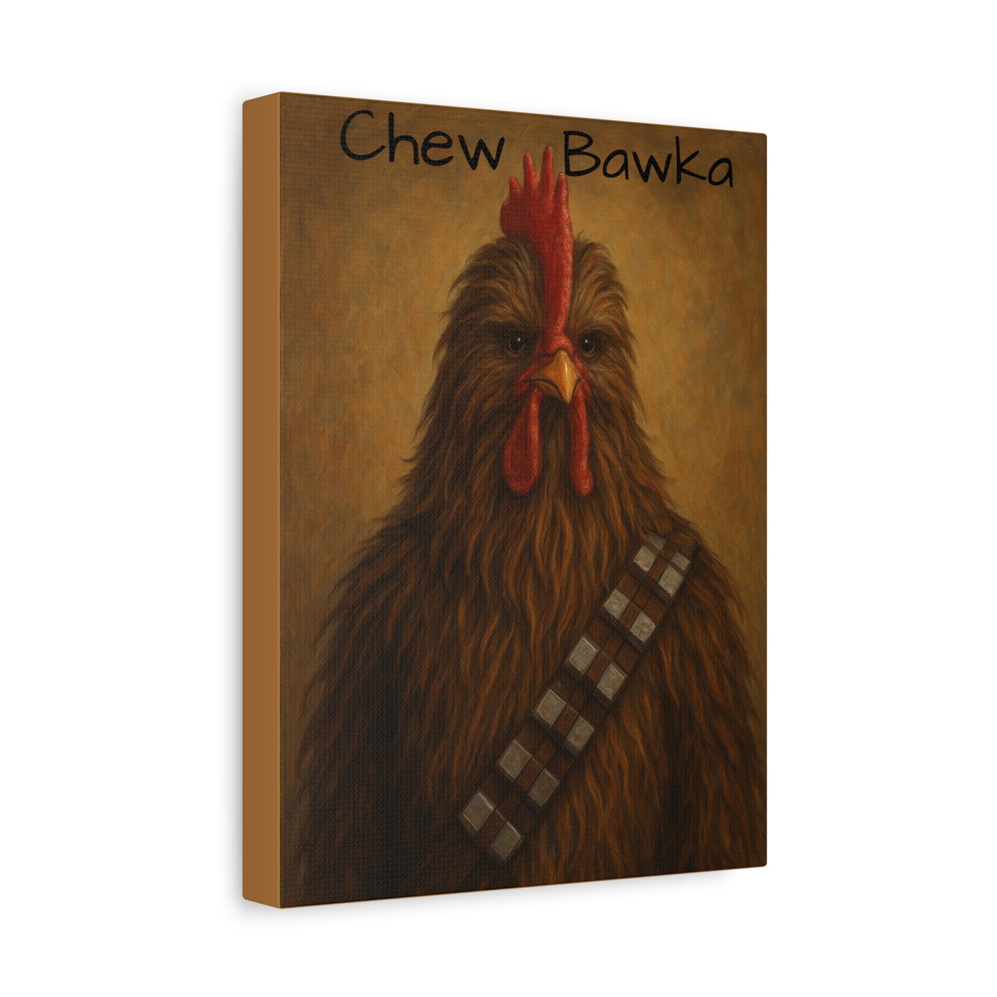 Canvas Print - Chew Bawka Chicken Costume Artwork