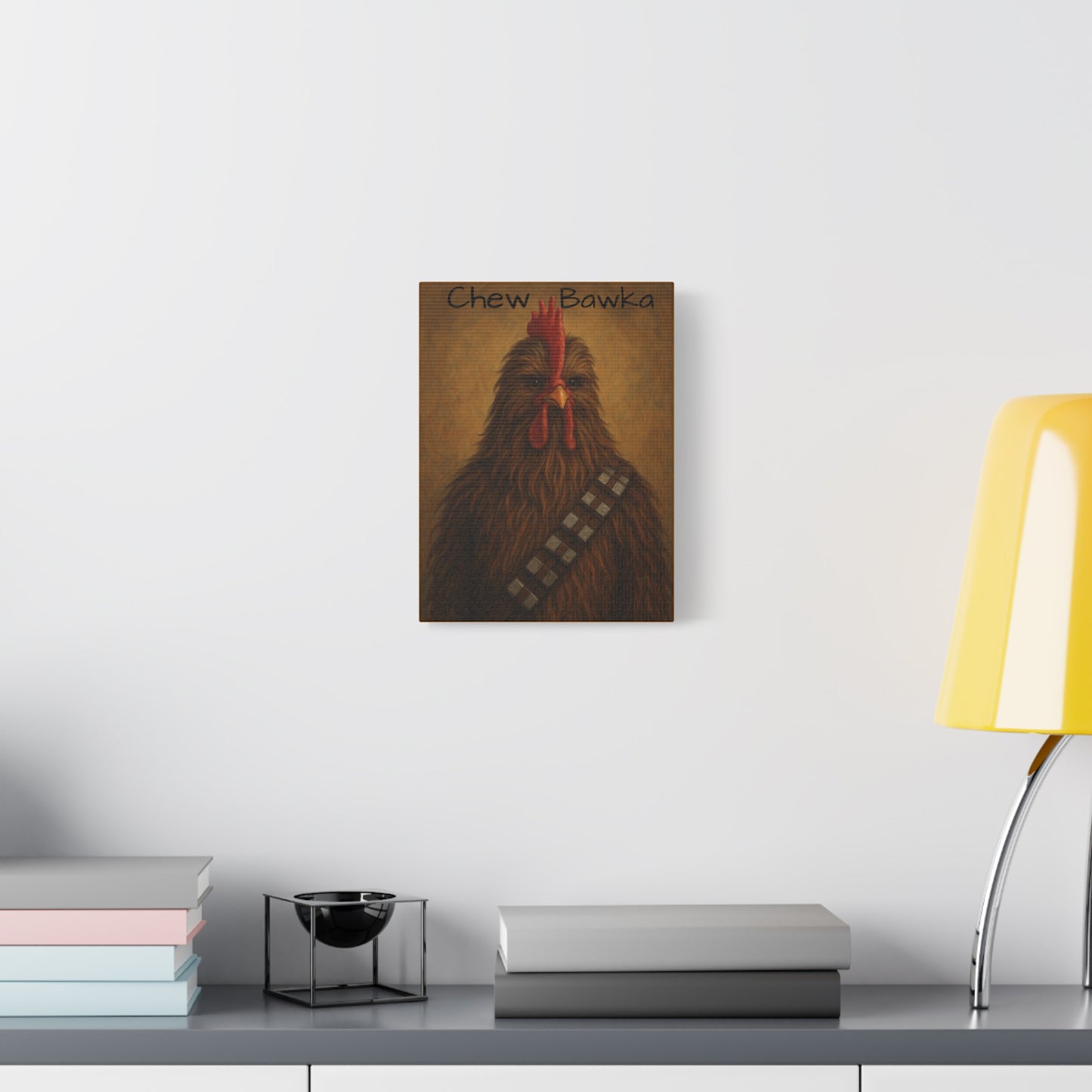 Canvas Print - Chew Bawka Chicken Costume Artwork