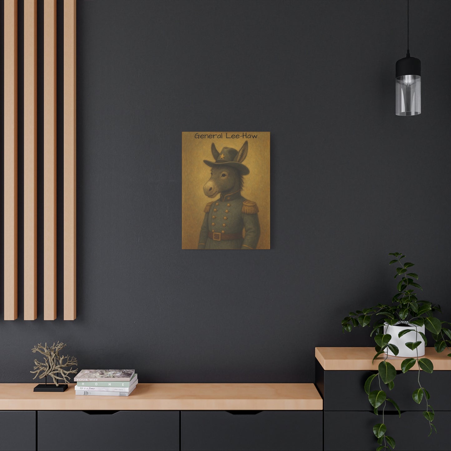 General Lee-Haw Wall Art Canvas