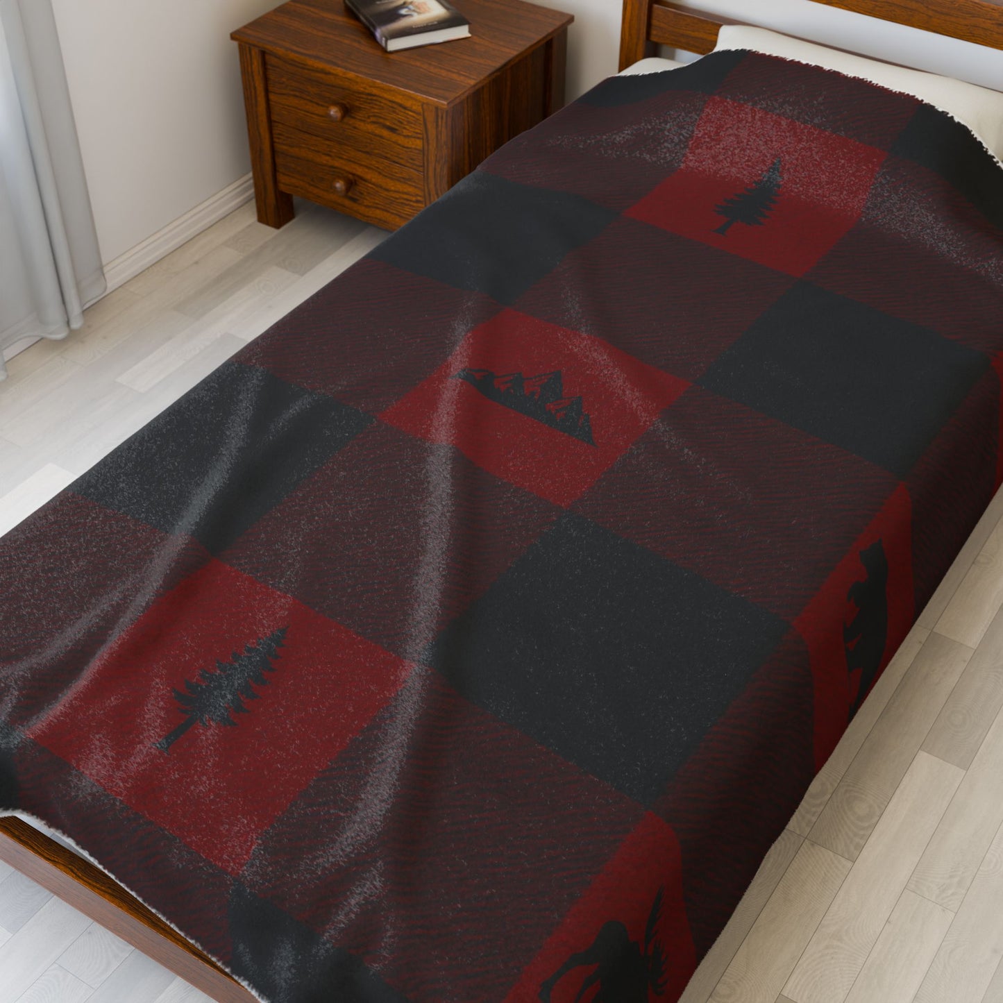 Cozy Cabin Velveteen Blanket