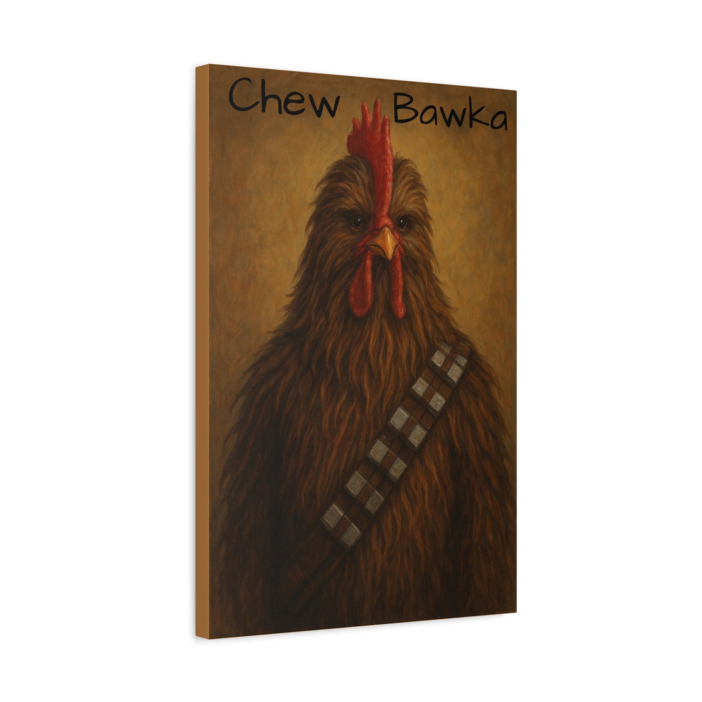 Canvas Print - Chew Bawka Chicken Costume Artwork