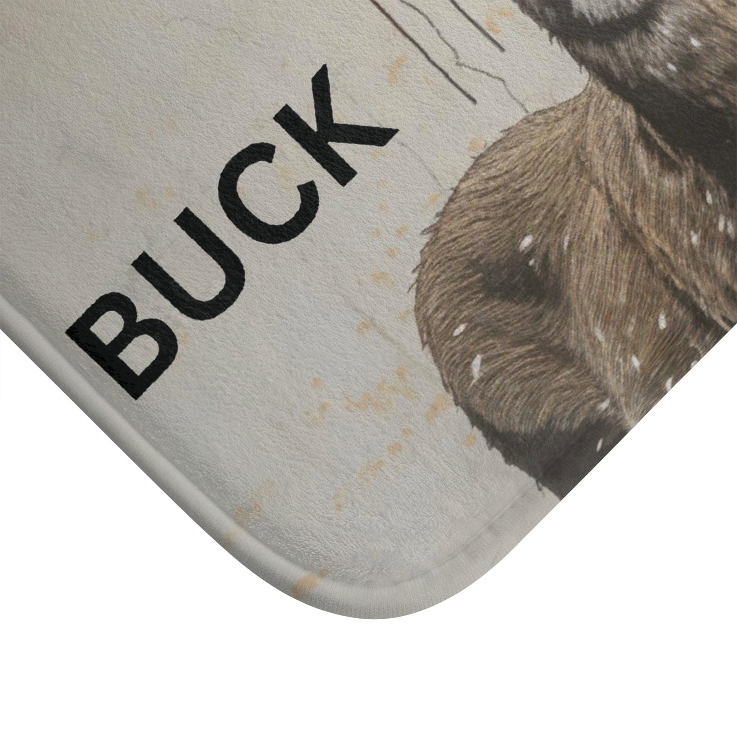 Funny Deer Buck Naked Bath Mat