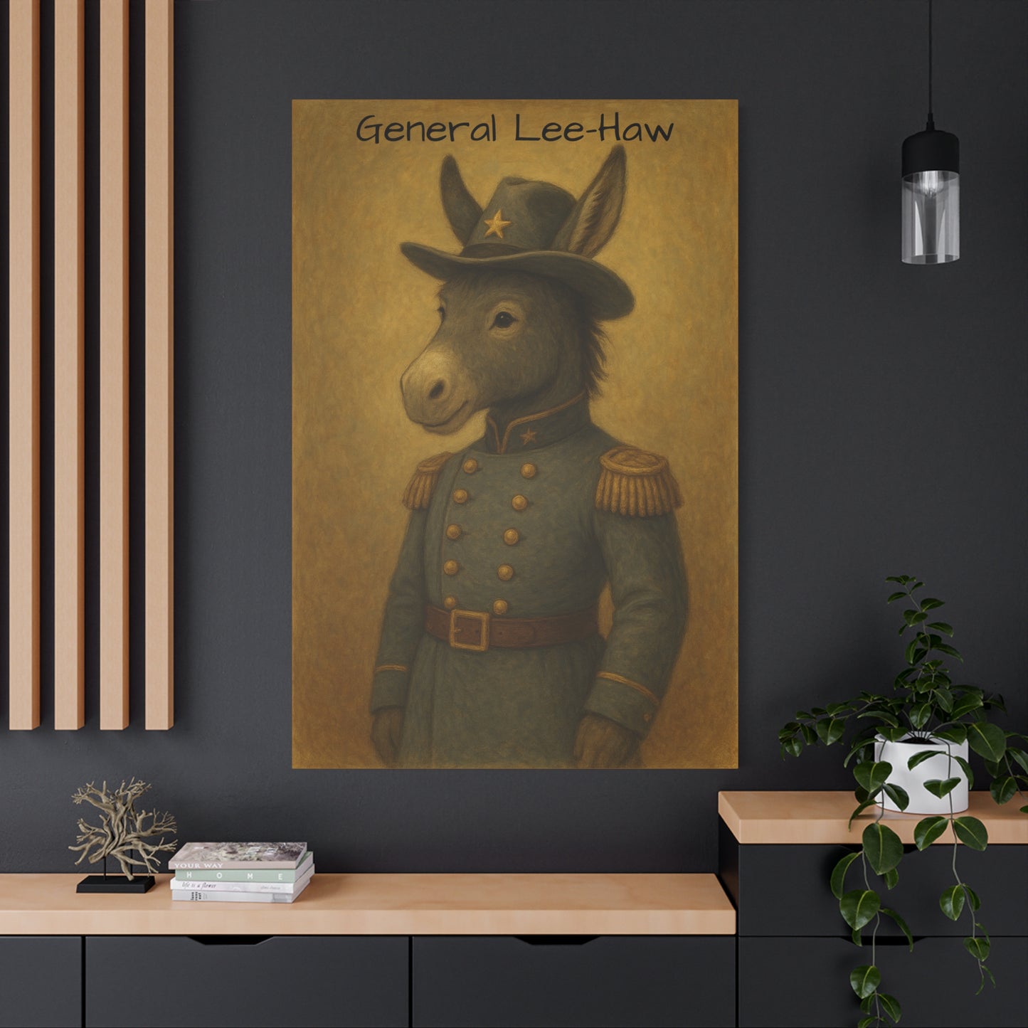 General Lee-Haw Wall Art Canvas