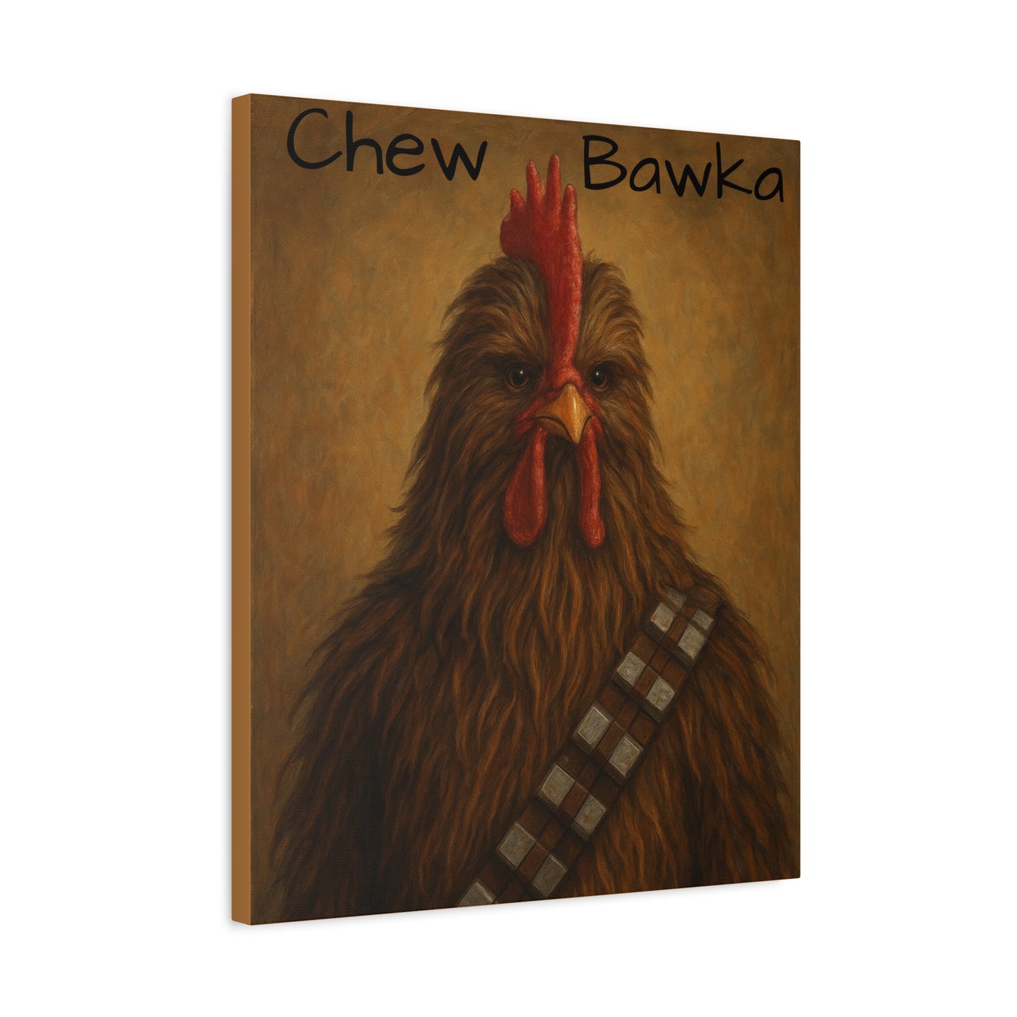 Canvas Print - Chew Bawka Chicken Costume Artwork