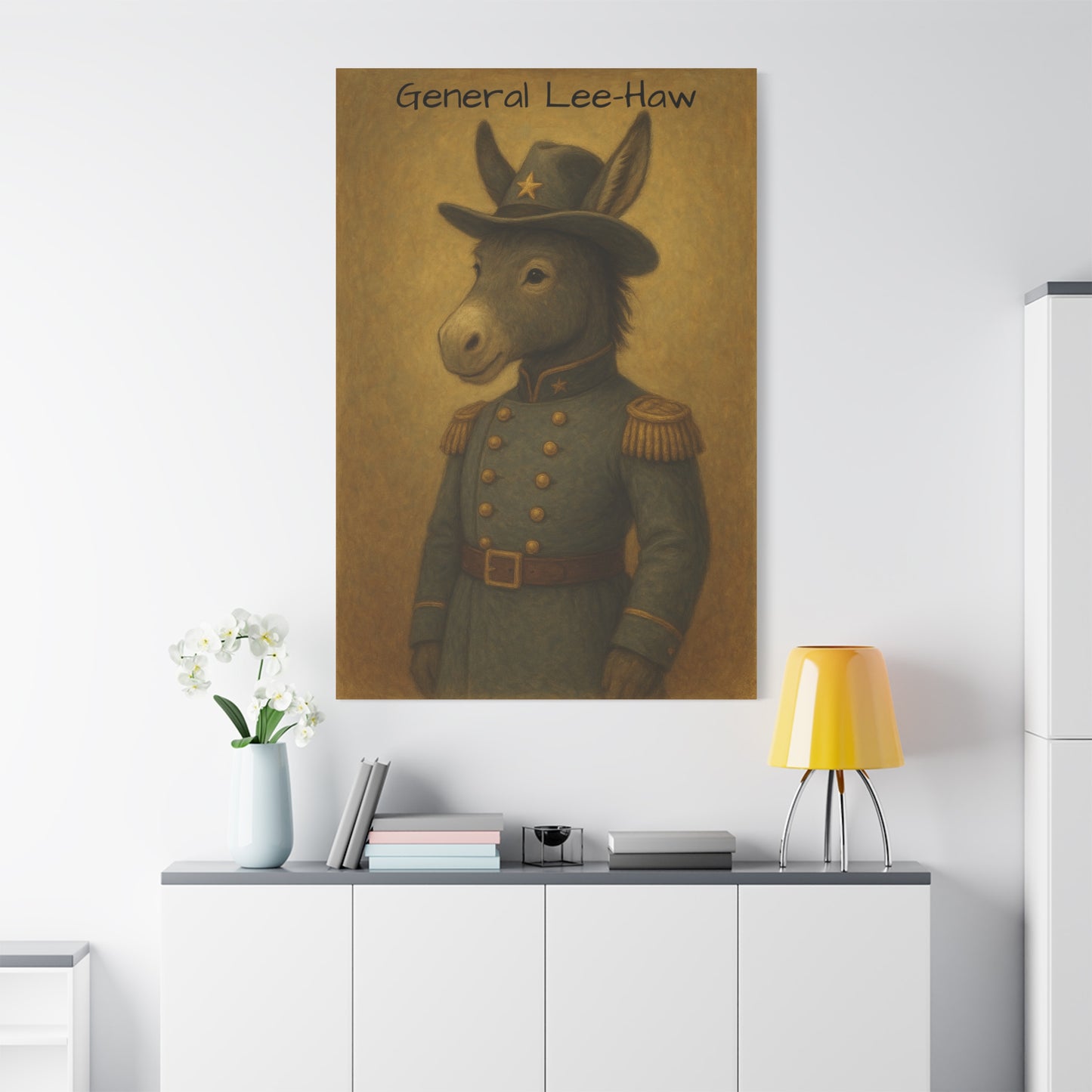 General Lee-Haw Wall Art Canvas