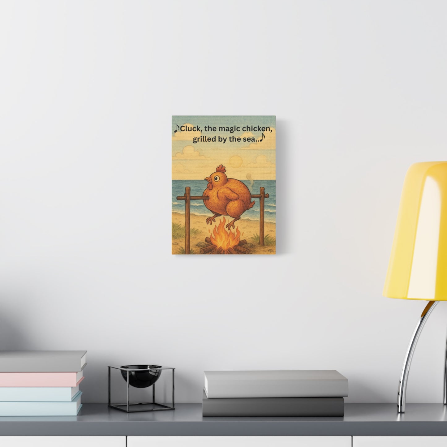 Cluck the Magic Chicken - Canvas Wall Art