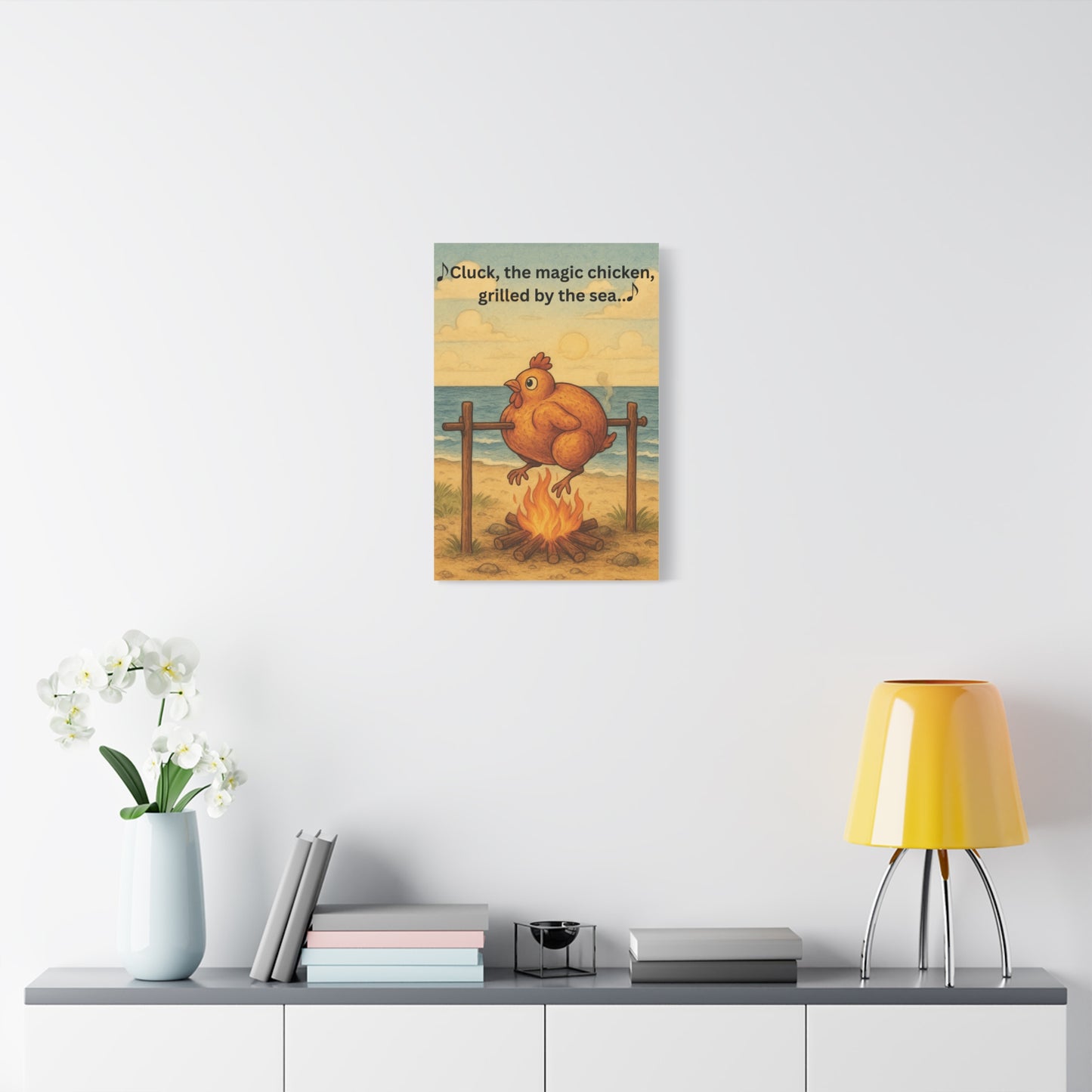 Cluck the Magic Chicken - Canvas Wall Art