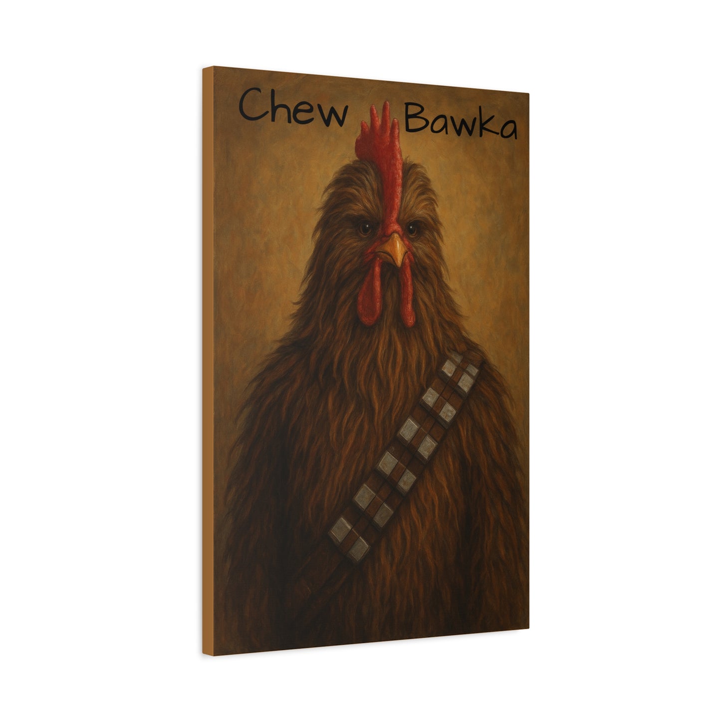 Canvas Print - Chew Bawka Chicken Costume Artwork
