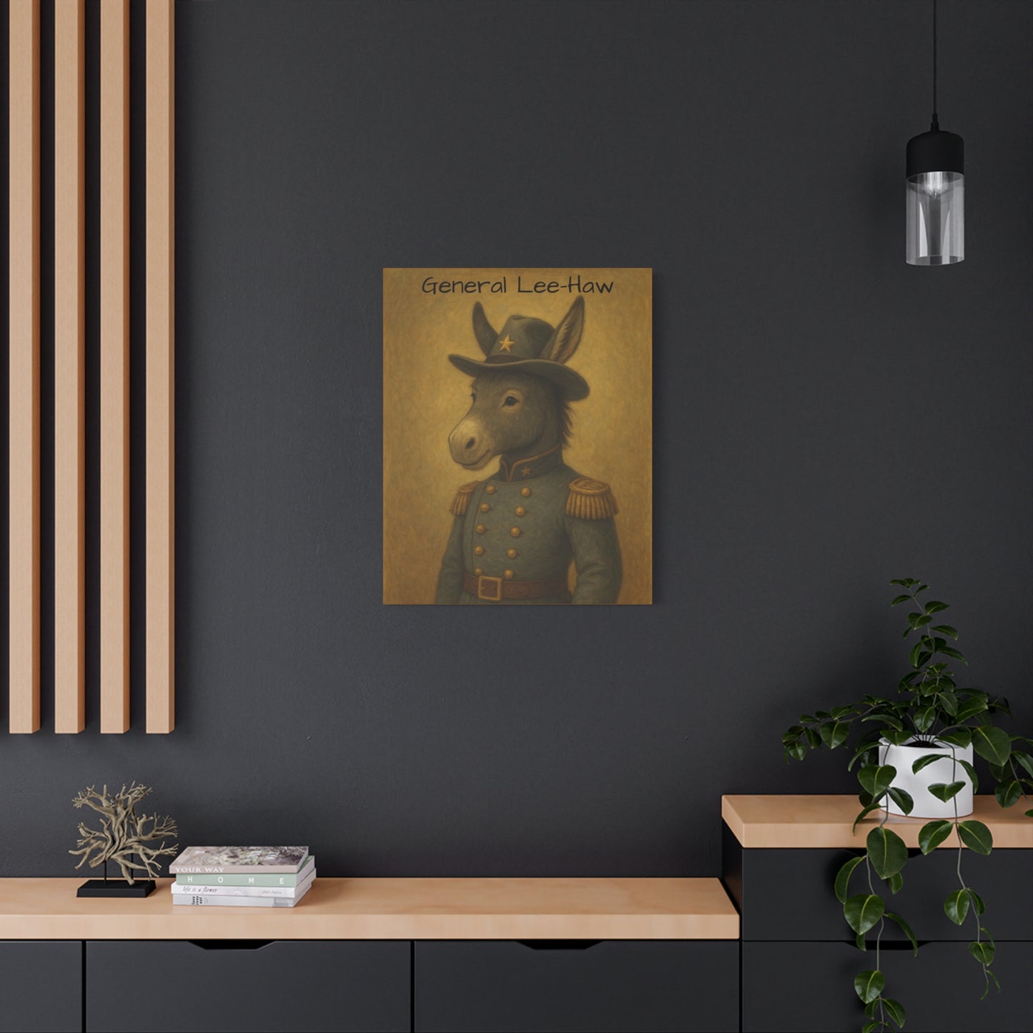 General Lee-Haw Wall Art Canvas