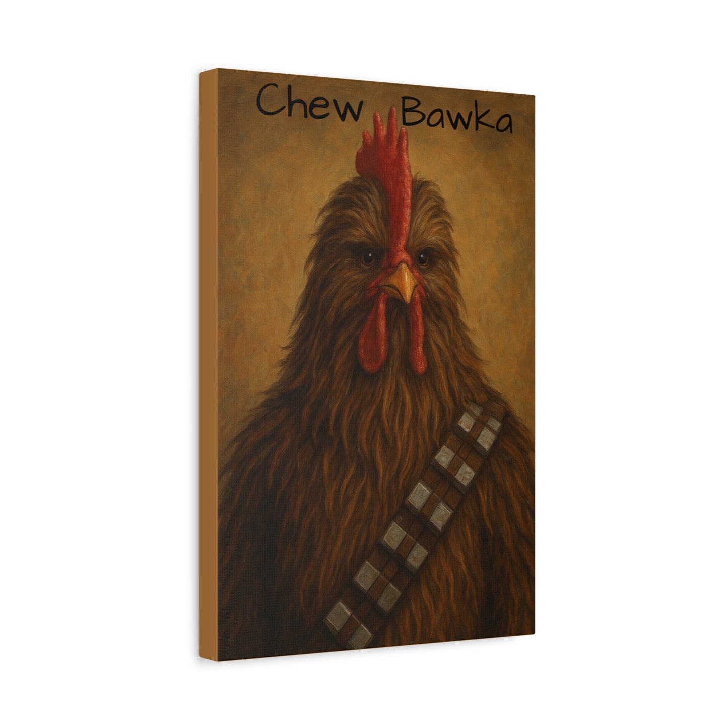 Canvas Print - Chew Bawka Chicken Costume Artwork