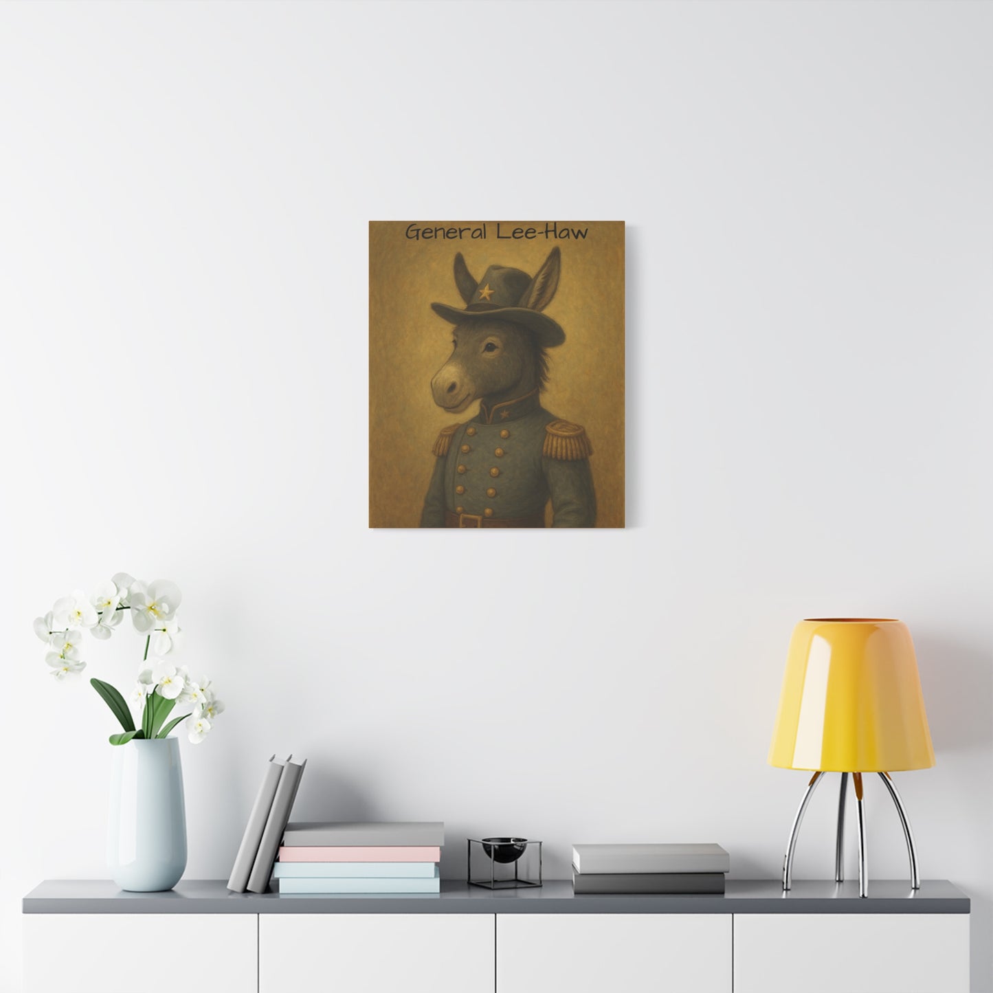 General Lee-Haw Wall Art Canvas