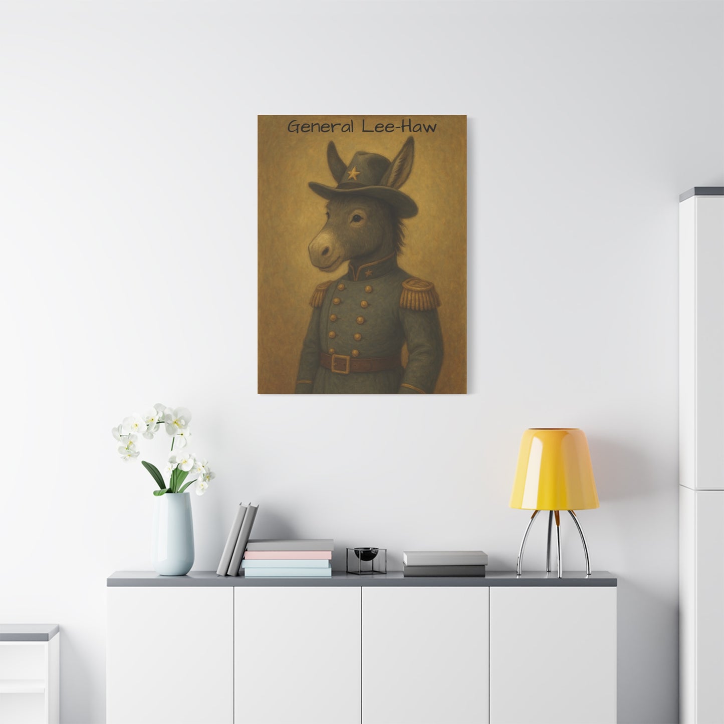 General Lee-Haw Wall Art Canvas