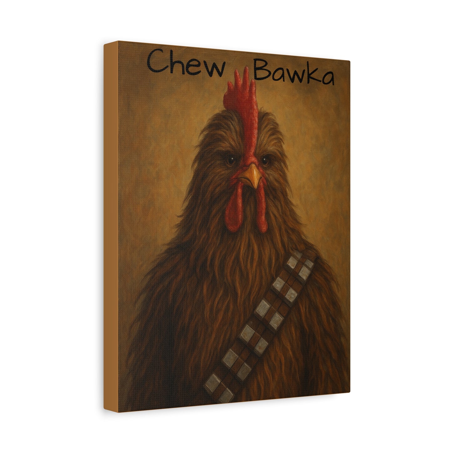 Canvas Print - Chew Bawka Chicken Costume Artwork