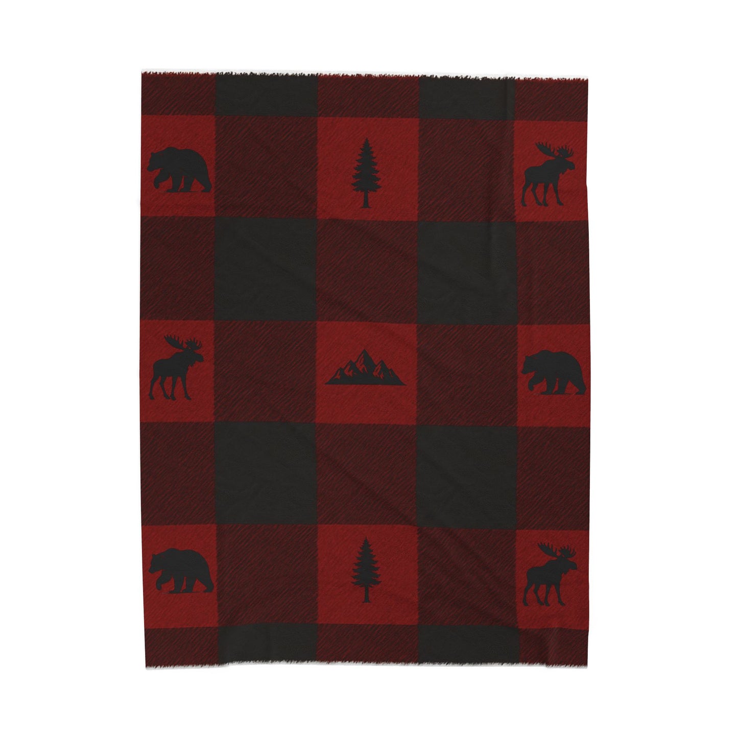 Cozy Cabin Velveteen Blanket
