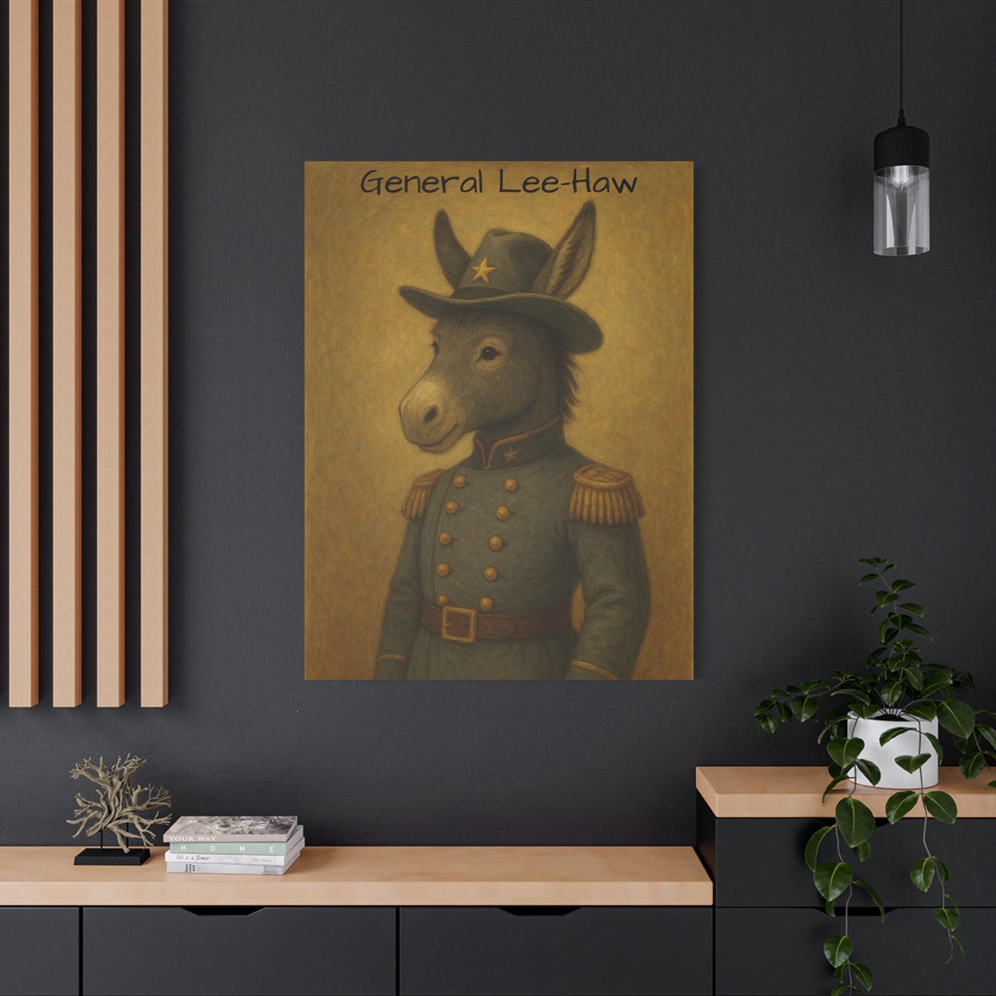 General Lee-Haw Wall Art Canvas