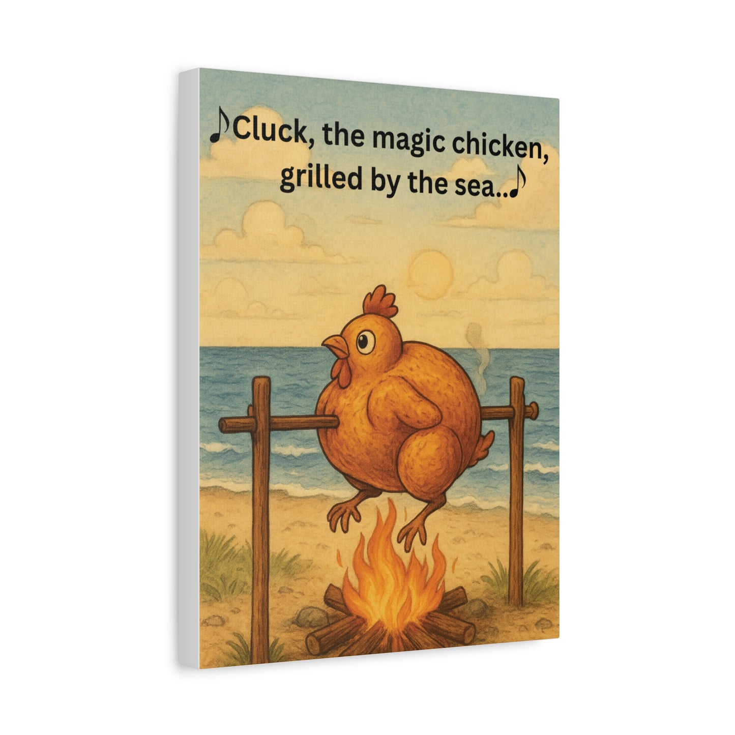 Cluck the Magic Chicken - Canvas Wall Art