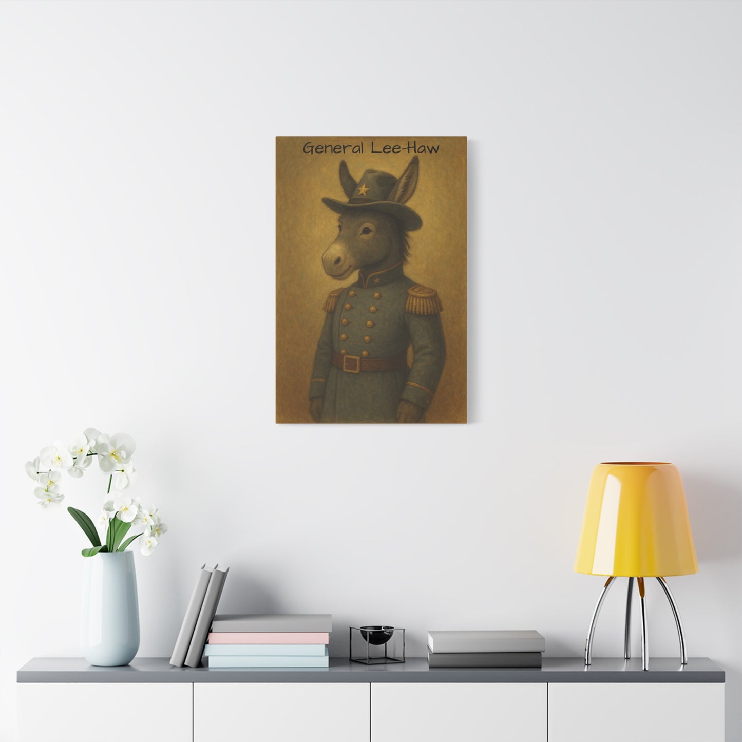 General Lee-Haw Wall Art Canvas