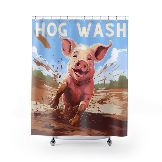 Hog Wash Shower Curtain