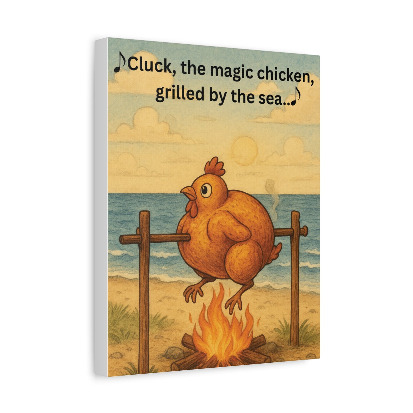Cluck the Magic Chicken - Canvas Wall Art