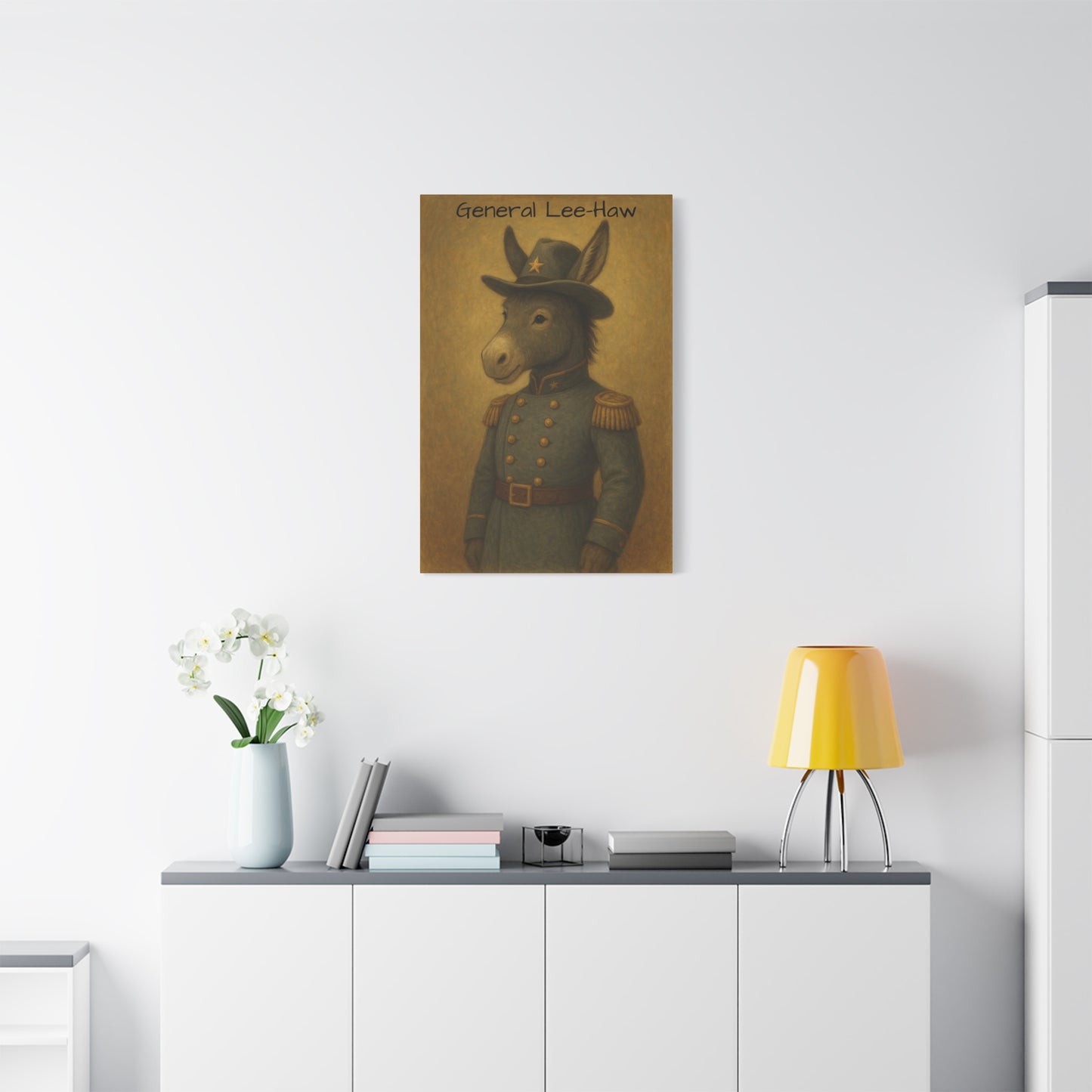General Lee-Haw Wall Art Canvas
