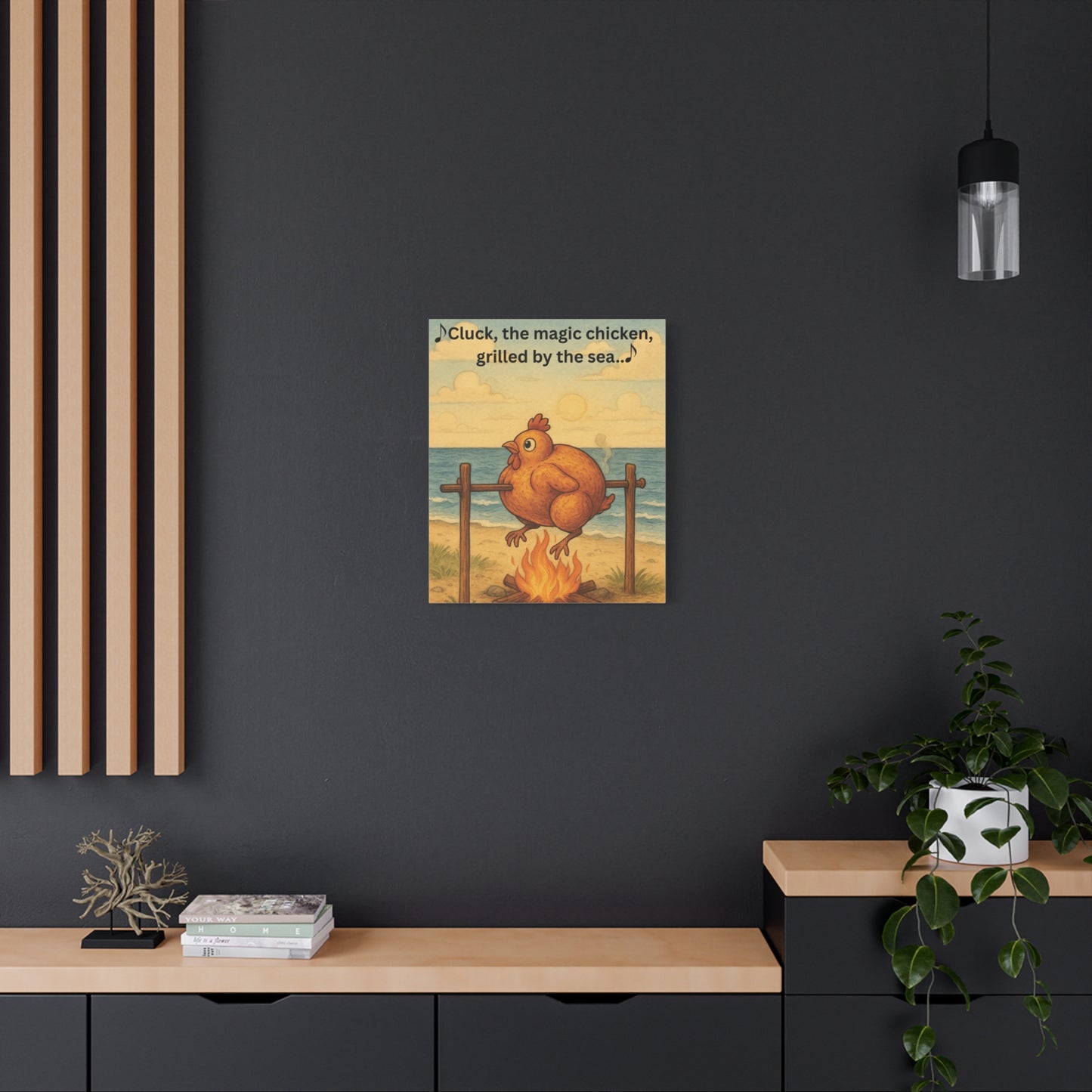 Cluck the Magic Chicken - Canvas Wall Art