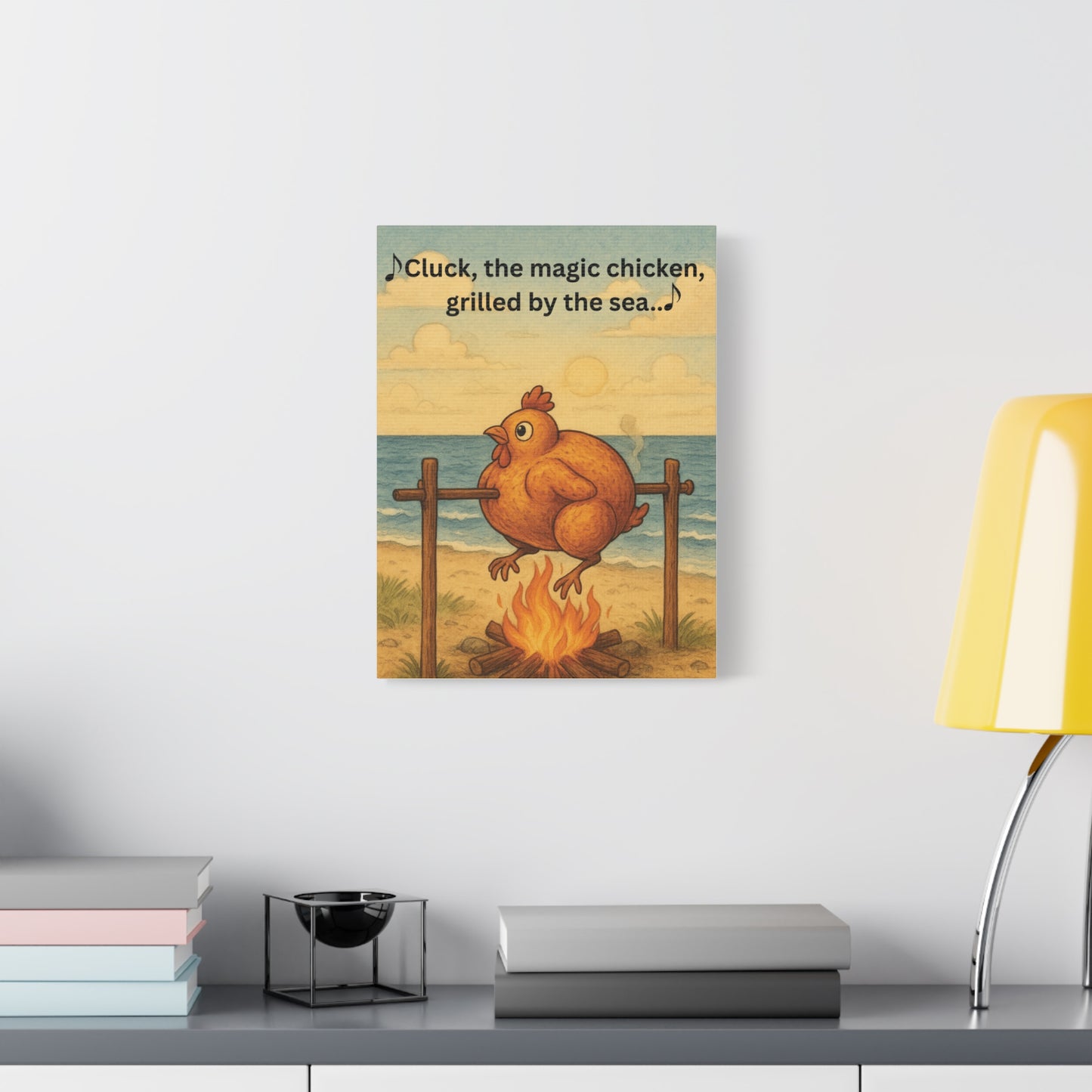 Cluck the Magic Chicken - Canvas Wall Art