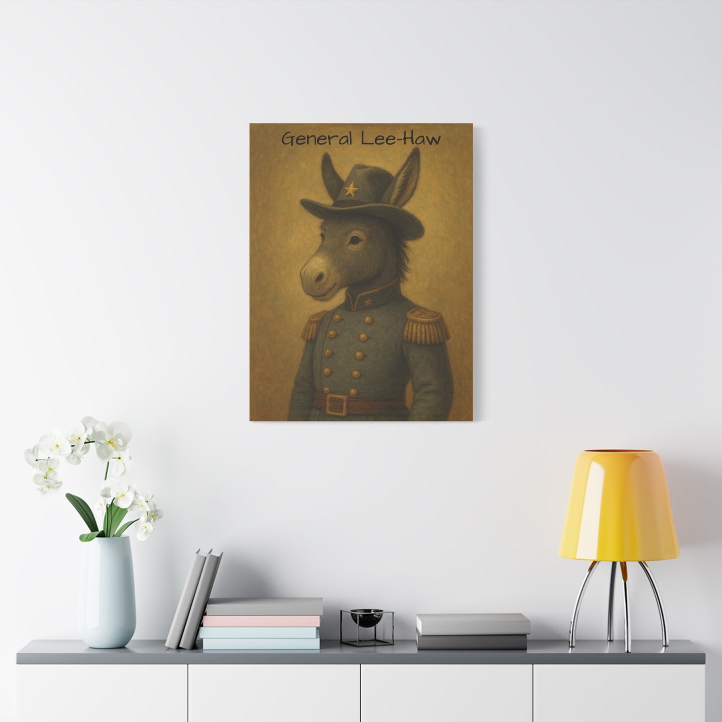General Lee-Haw Wall Art Canvas