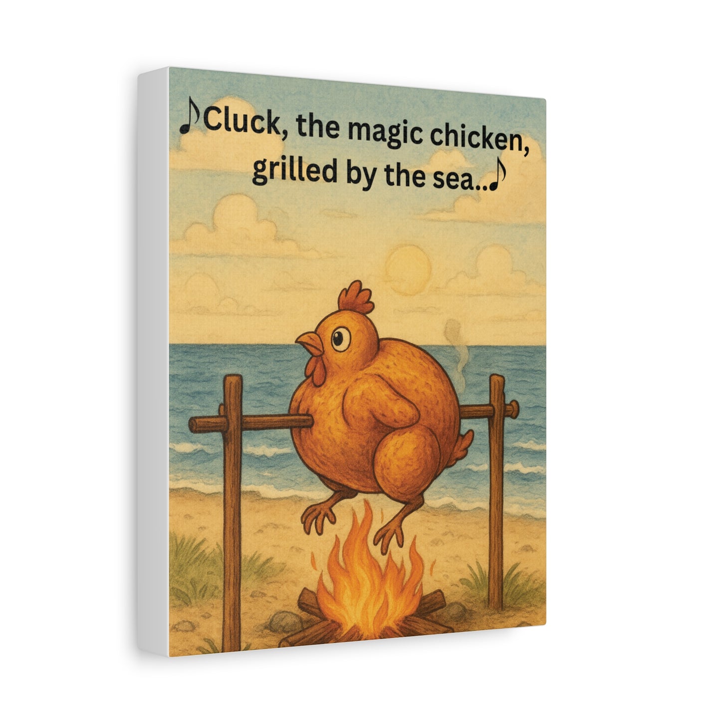 Cluck the Magic Chicken - Canvas Wall Art