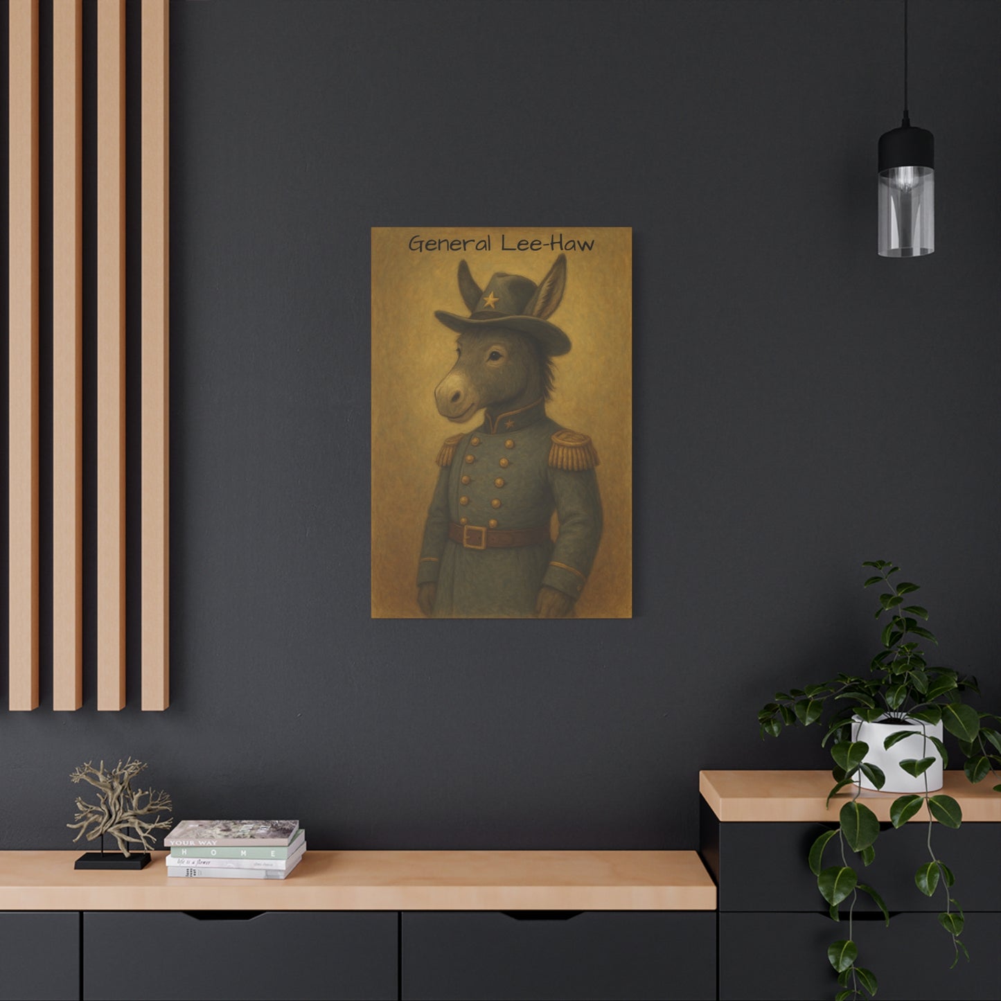 General Lee-Haw Wall Art Canvas
